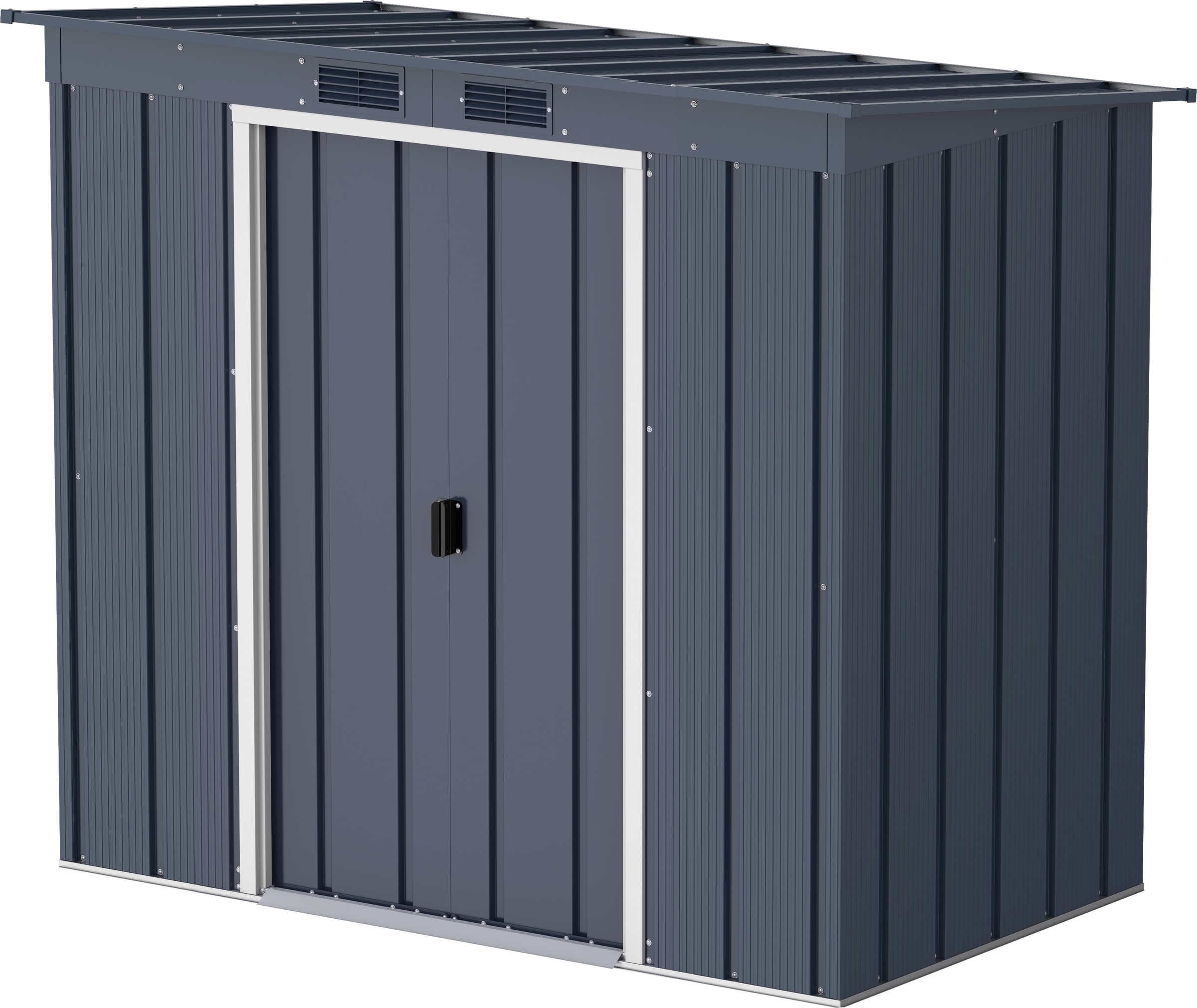 VCM Gartenhaus "Metall Gerätehaus 203x113 Gartenhaus Schiebetür"