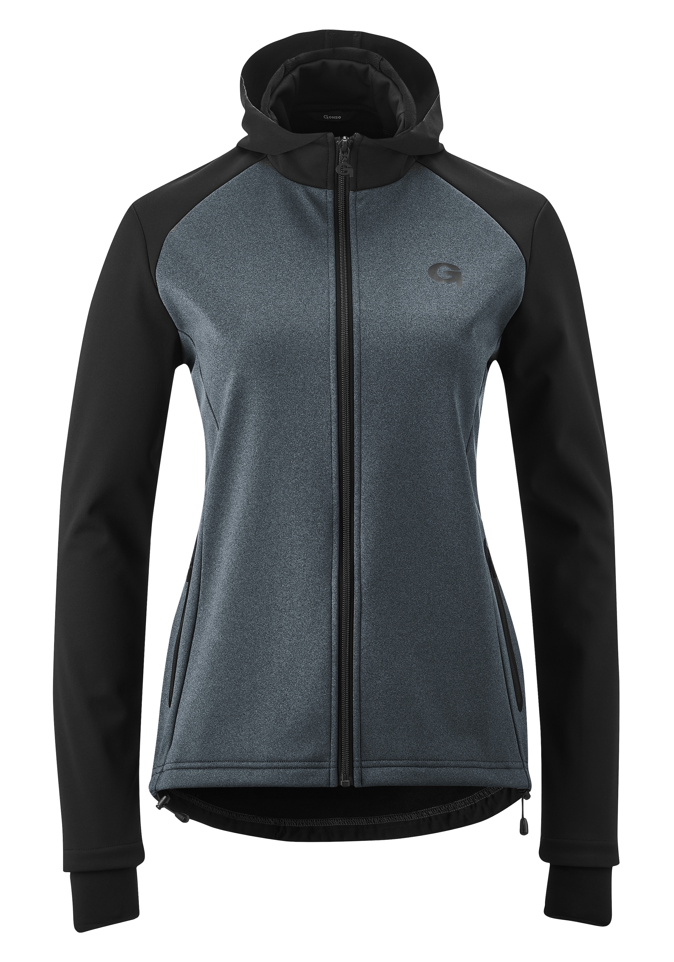 Gonso Radtrikot »TARAVO«, Damen Softshell-Hoodie, Windjacke winddicht und atmungsaktiv