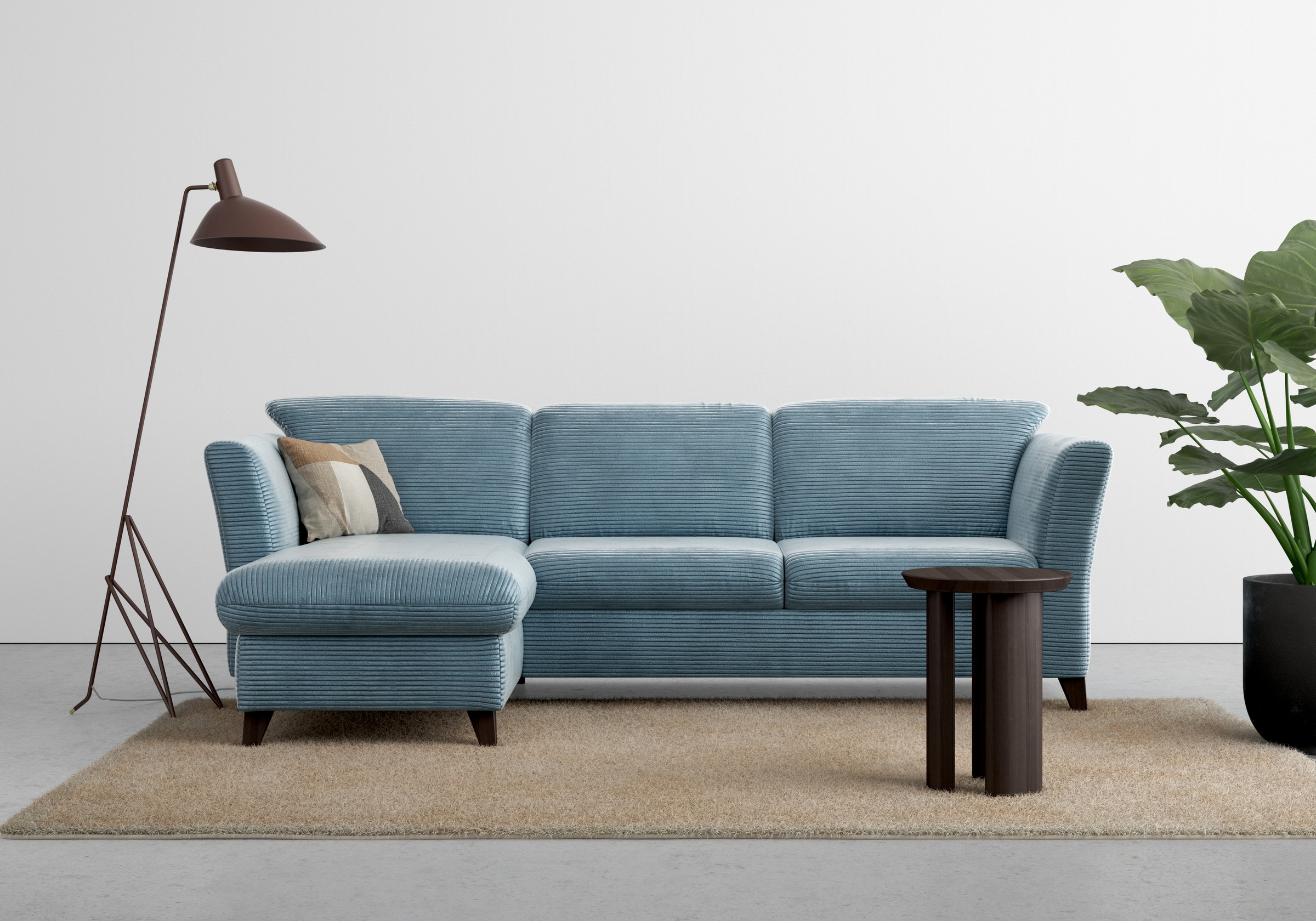Home affaire Ecksofa »Trelleborg L-Form«, wahlweise mit Bettfunktion und Bettkasten, inkl. Federkern-Polsterung