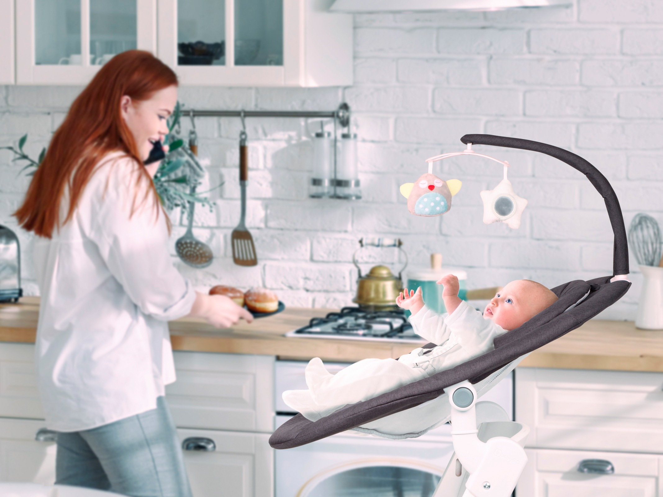 BabyGo Babywippe »Homey«, bis 9 kg, mit Schaukelbewegungen und Sound