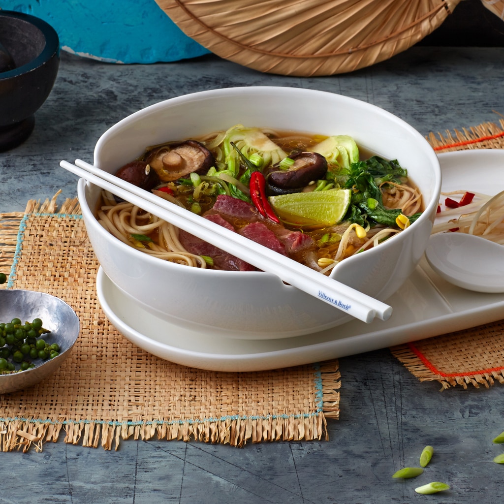 Villeroy & Boch Besteck-Set »Essstäbchen Set Soup Passion weiß«