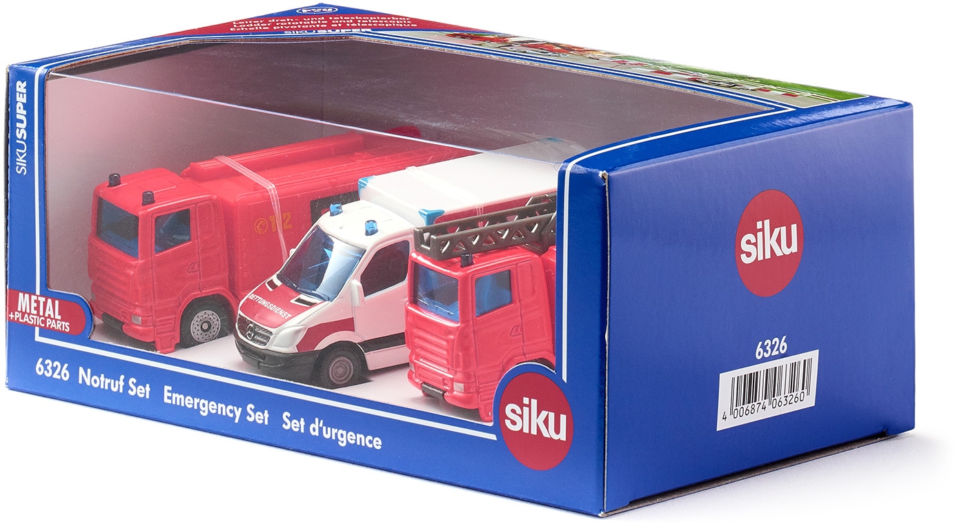 Siku Spielzeug-Krankenwagen »SIKU Super, Notruf Set (6326)«