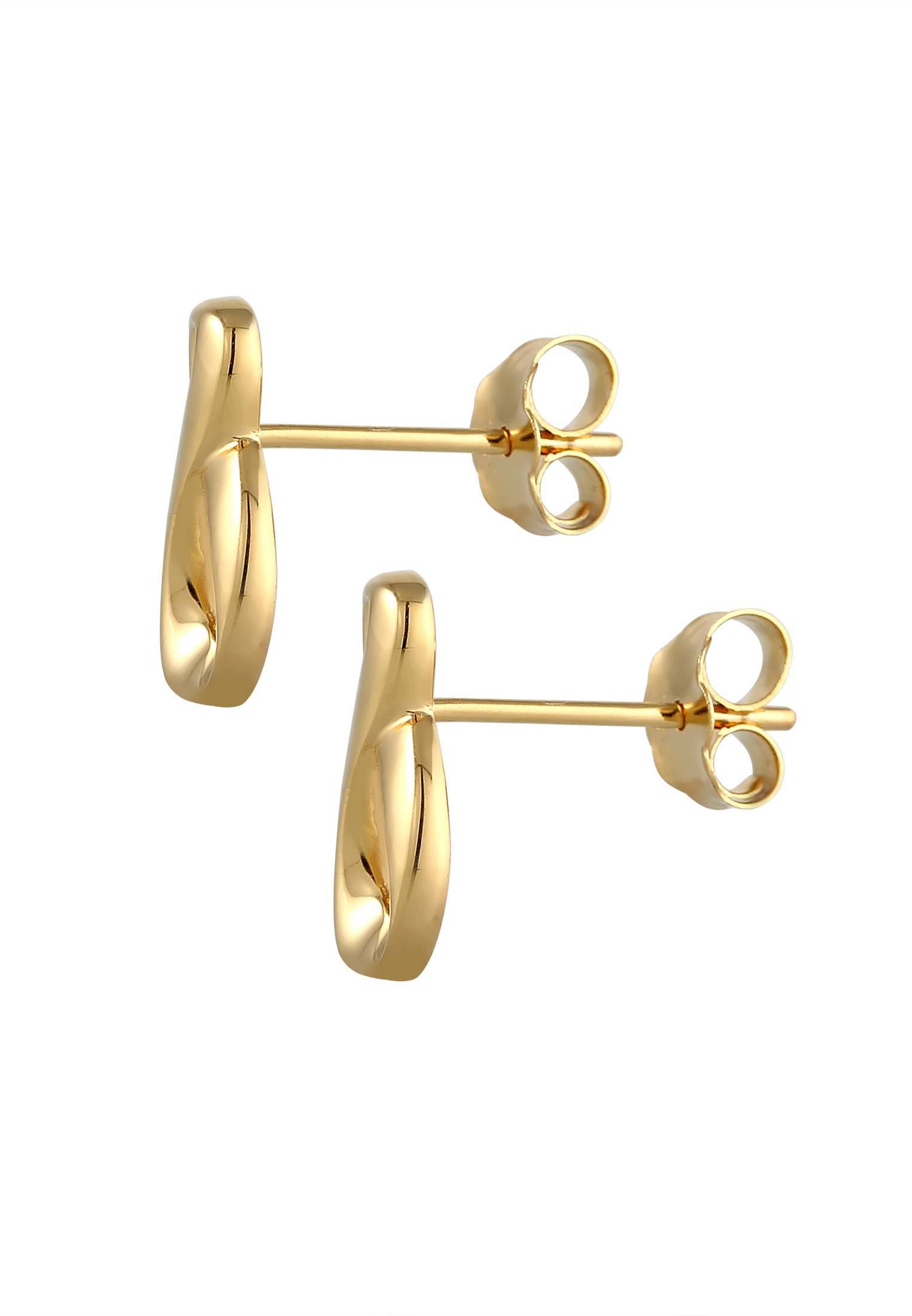 Elli Premium Paar Ohrstecker »Ohrringe Ohrstecker Infinity 585 Gelbgold«