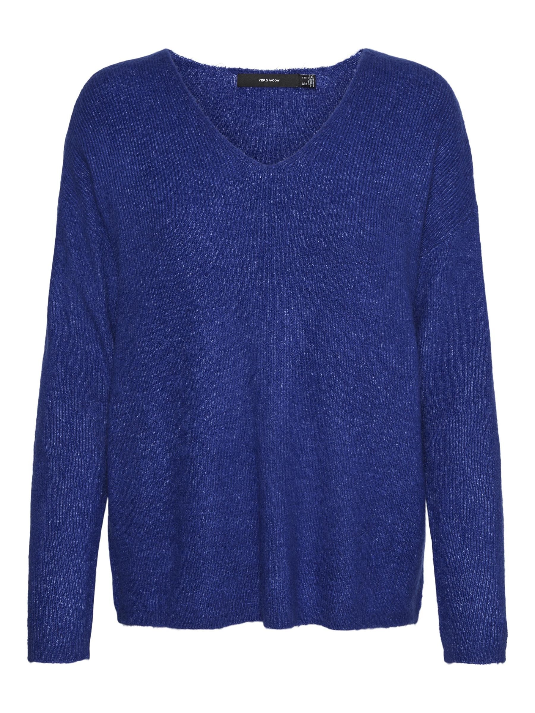 Vero Moda V-Ausschnitt-Pullover »VMCREWLEFILE LS V-NECK BLOUSE NOOS«