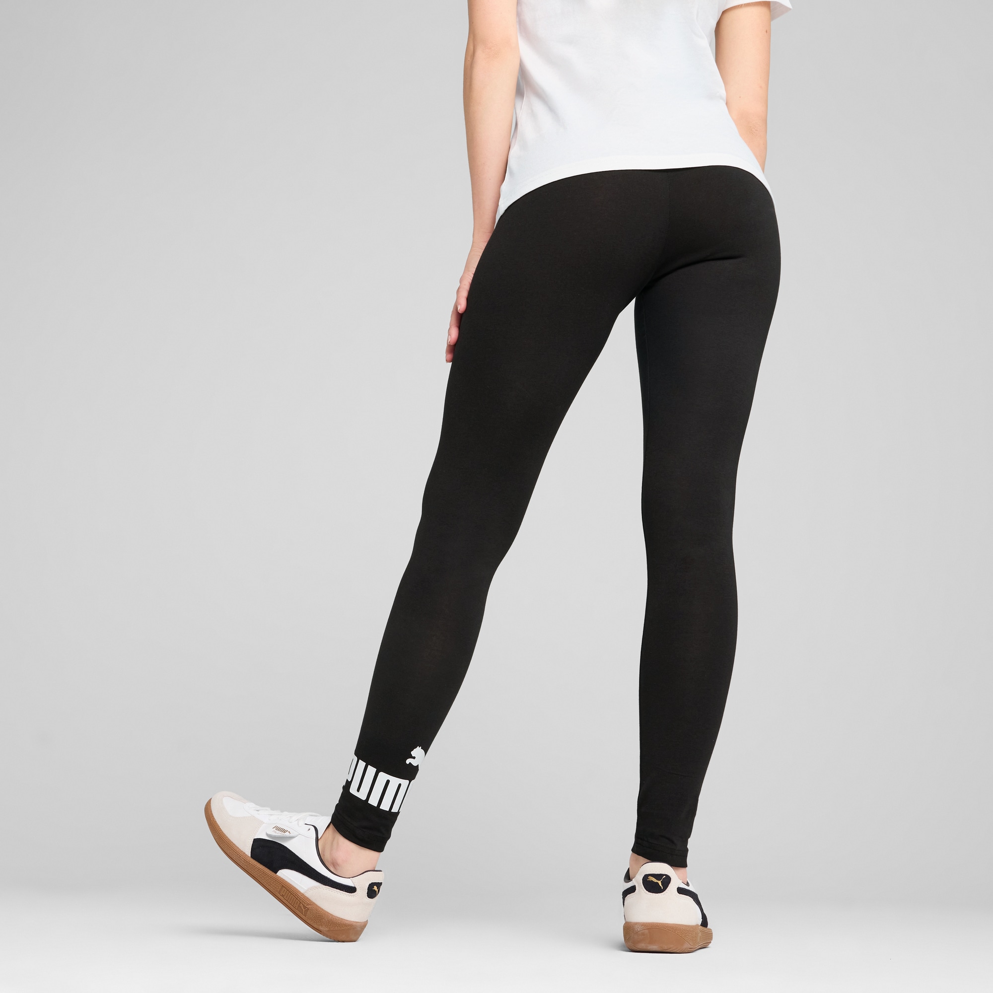 PUMA Leggings »ESS NO. 1 LOGO LEGGINGS«, angenehmer Baumwollmix, für Fitness, Sport und Freizeit
