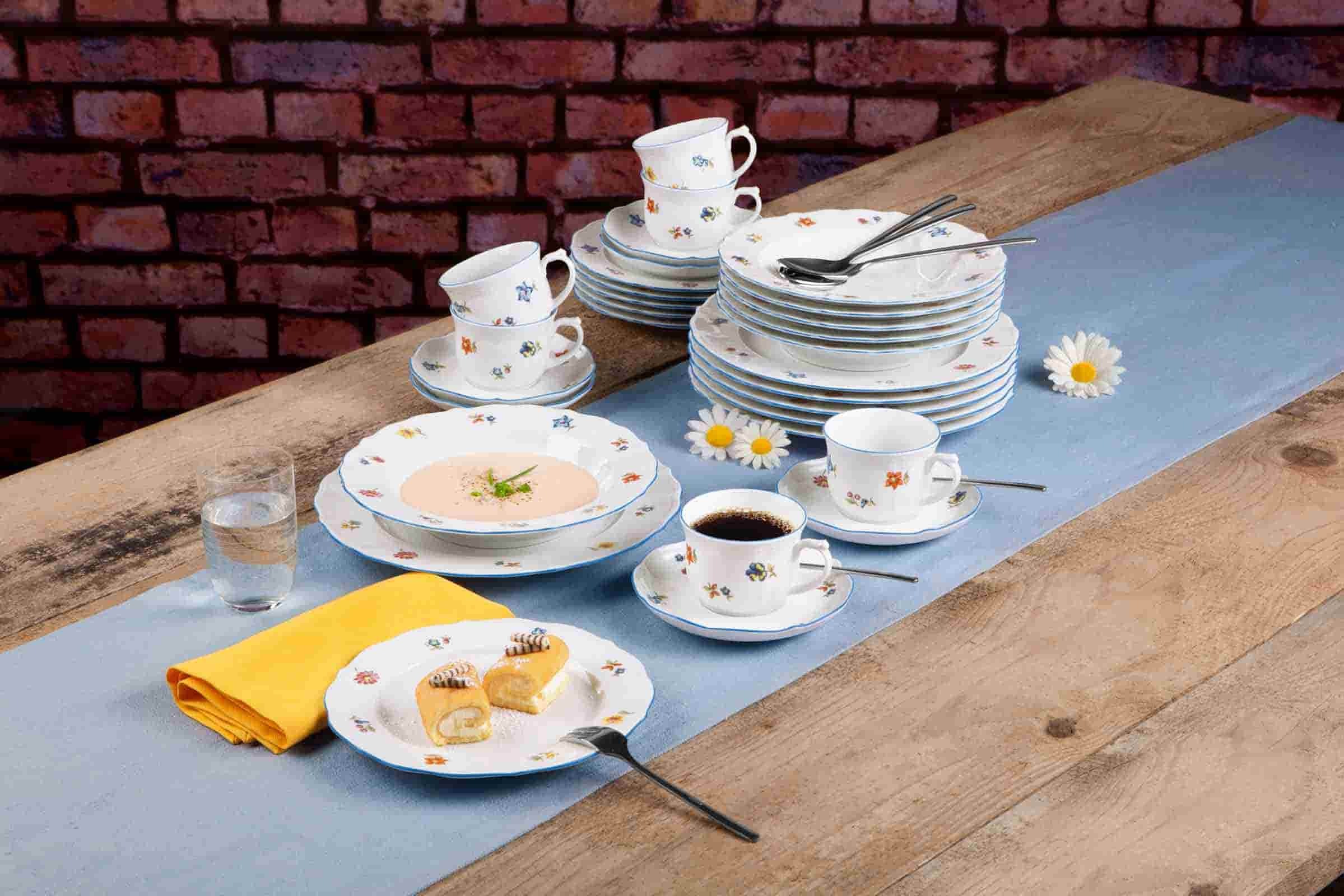 Seltmann Weiden Frühstücksteller »Frühstücksteller Sonate Nostalgie ø 20,1 cm weiß«