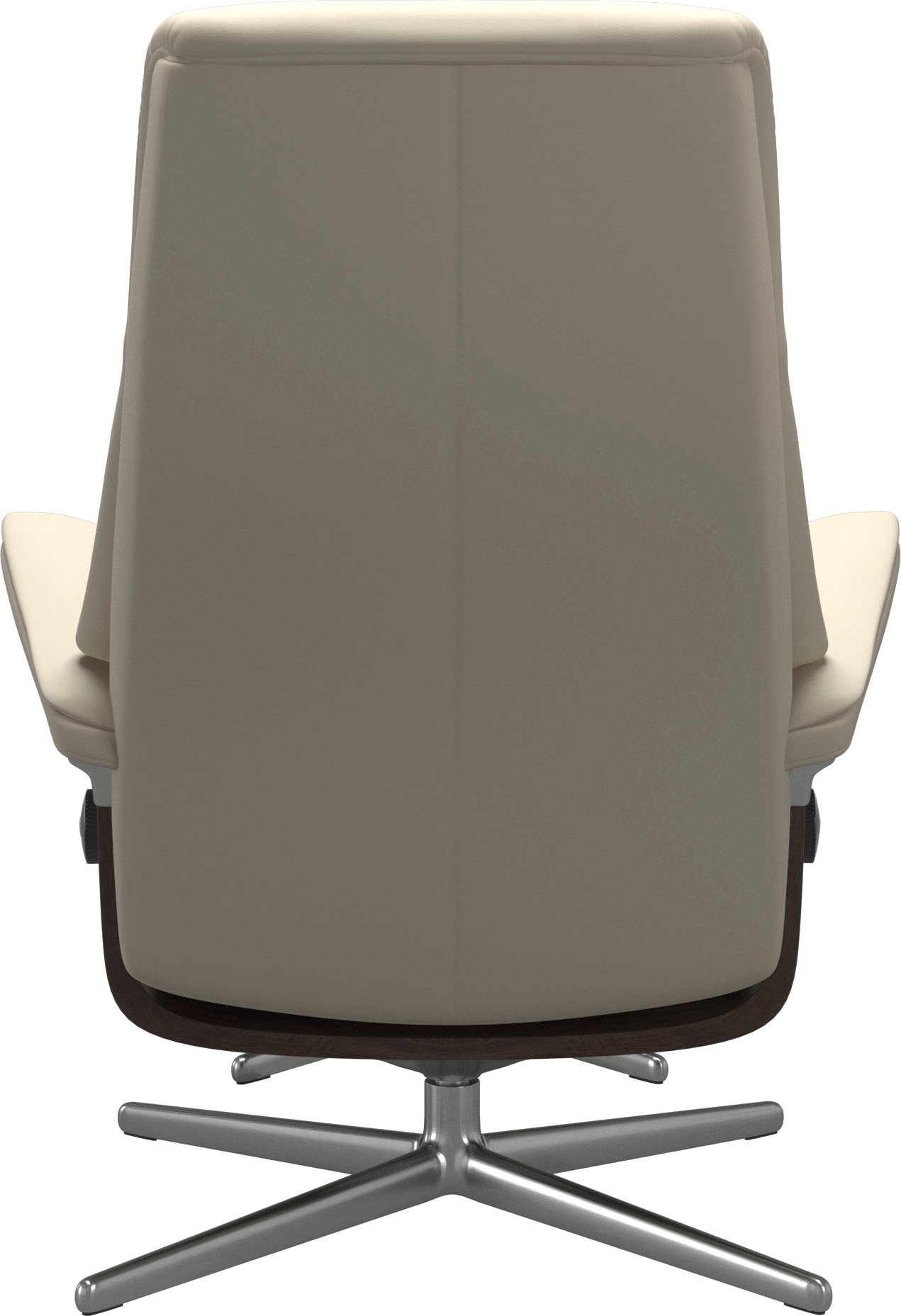 Stressless® Relaxsessel »View« Set, Relaxsessel mit Hocker,  mit Hocker, mit Cross Base, Größe S, M & L, Holzakzent Wenge