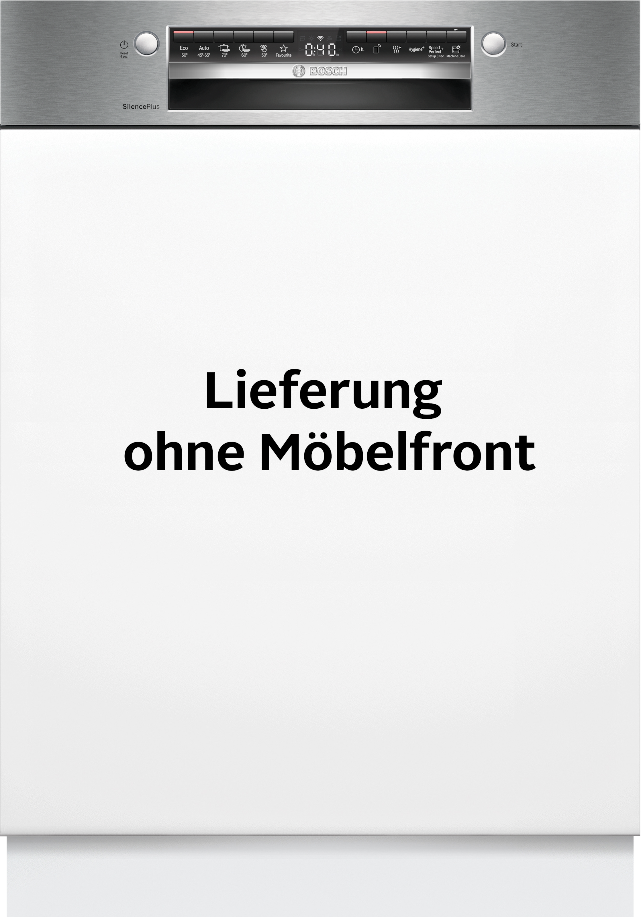 BOSCH teilintegrierbarer Geschirrspüler Serie 4 "SMI4ECS32E" 14 Maßgedecke Automatische Türöffnung gegen Kondenswasser & flexible Max Flex Körbe