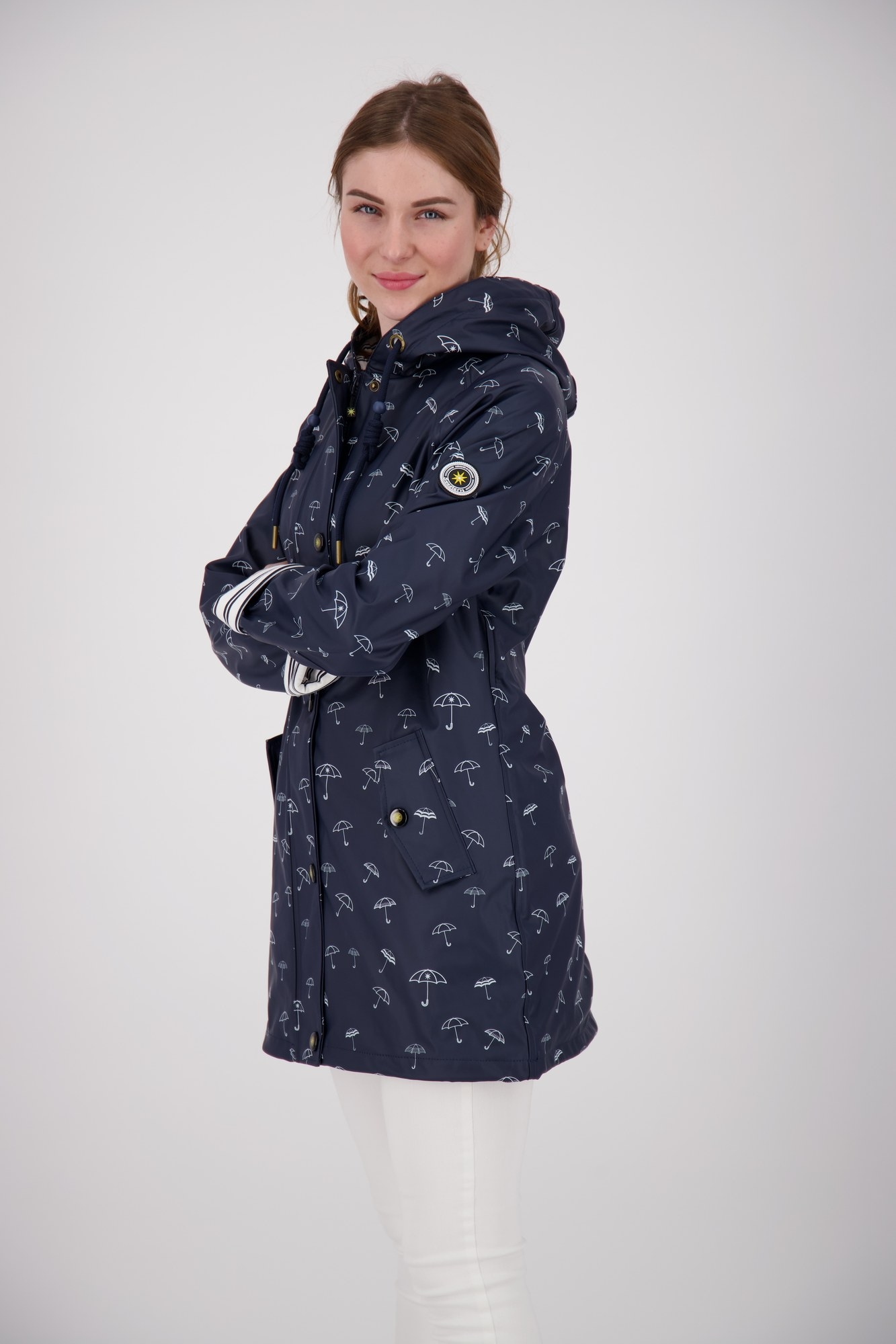 ankerglut Allwetterjacke »Friesennerz Ankerglutwolke II Regenmantel, Longjacket« mit Kapuze auch in Großen Größen erhältlich