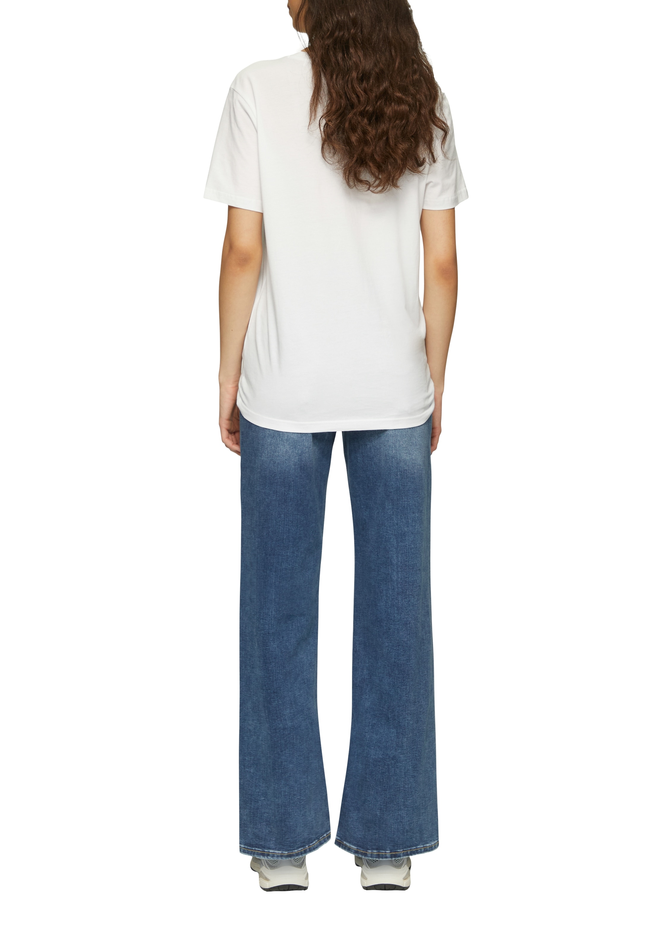 QS Stretch-Jeans »CATIE Wide Leg«, in blauer Waschung