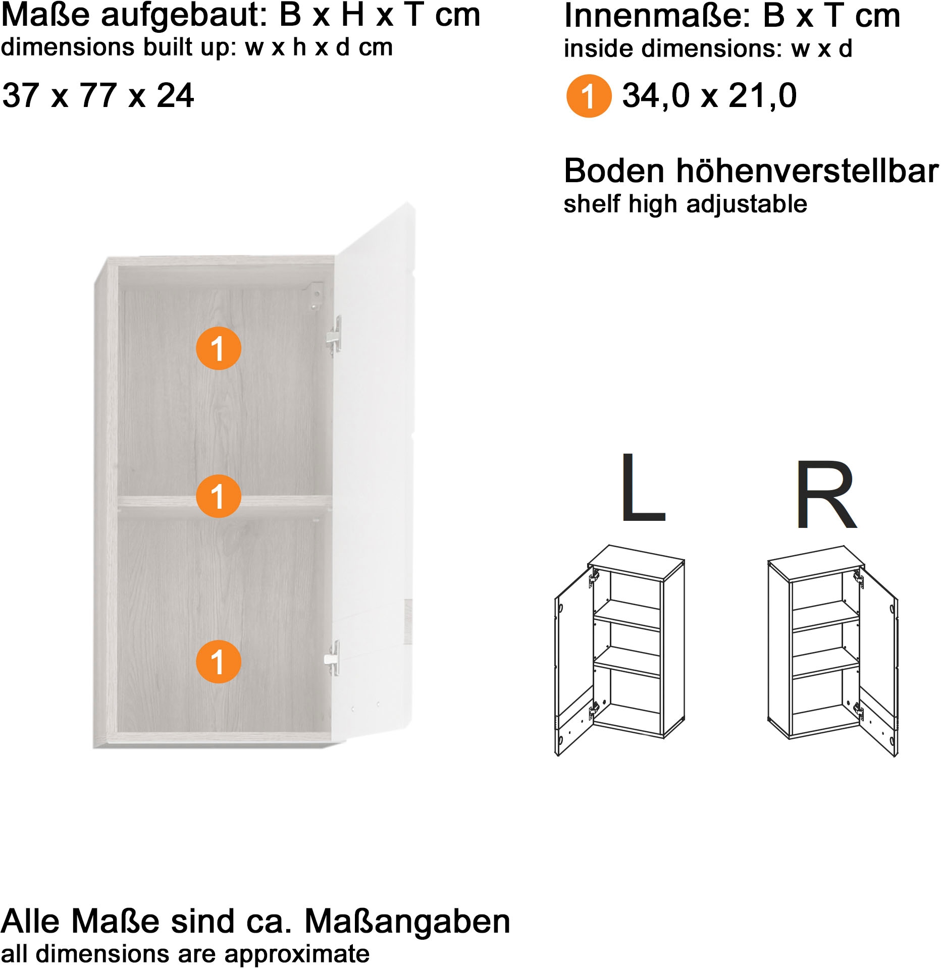 welltime Badmöbel-Set »Toulon«, (4 St.), Sparset, 4-tlg. + Waschbeckenunterschrank, B/H/T: ca. 110 / 182 / 34cm