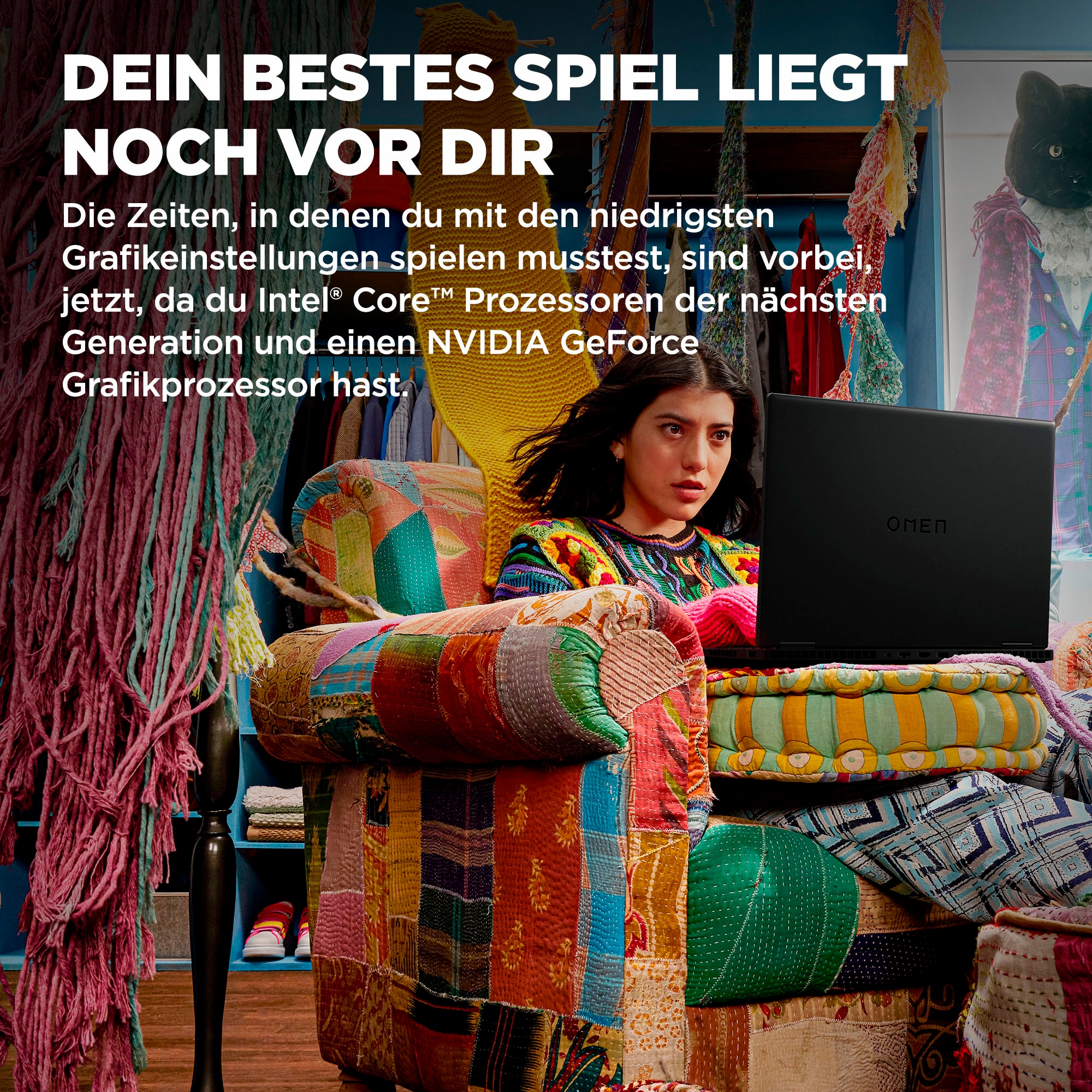 HP Gaming-Notebook »16-wf1286ng«, 40,89 cm, / 16,1 Zoll, Intel, Core i9, GeForce RTX 4080, 1000 GB SSD