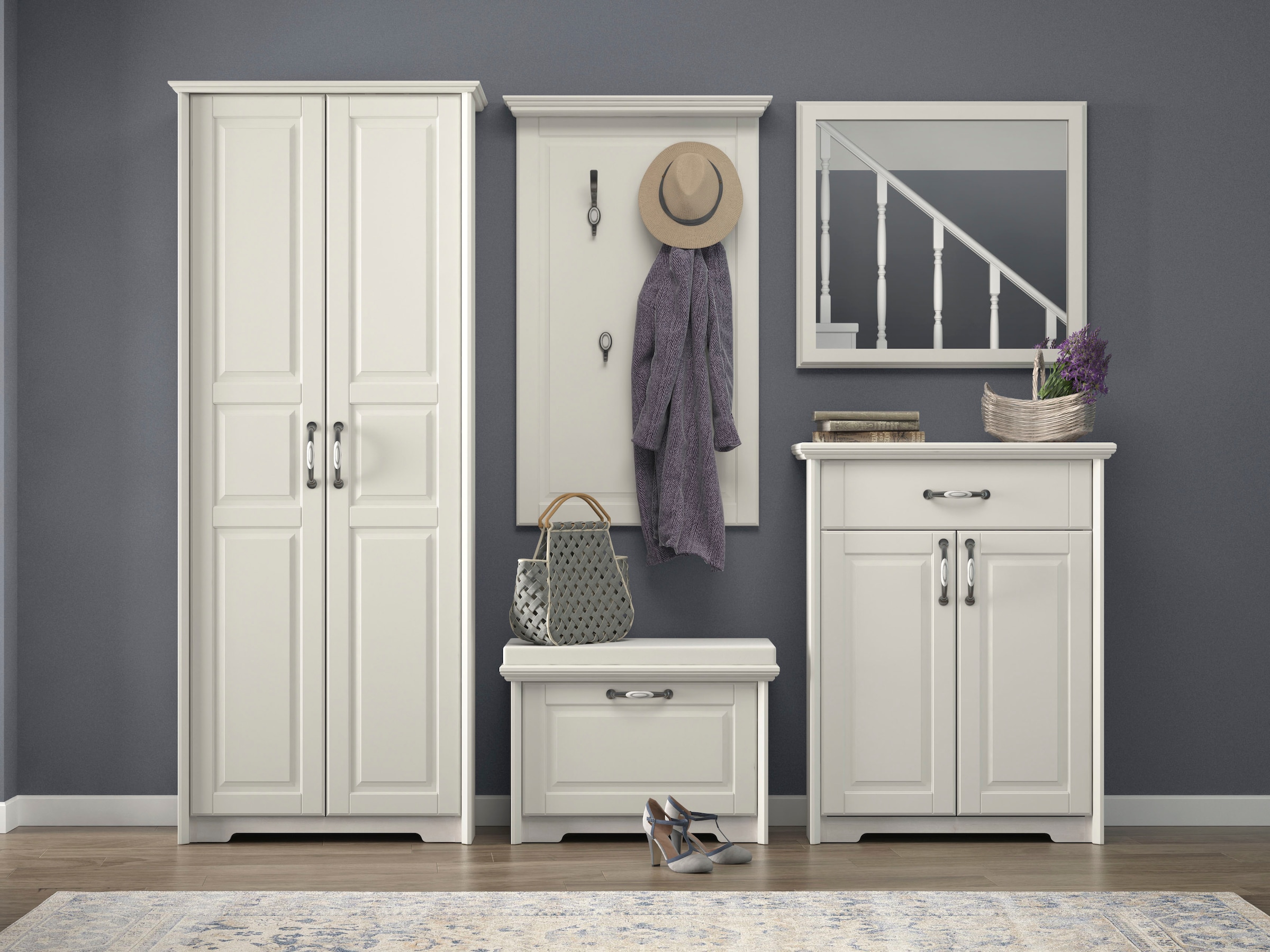 Home affaire Schuhschrank »Evergreen«, hochwertig UV lackiert, Soft-Close-Funktion