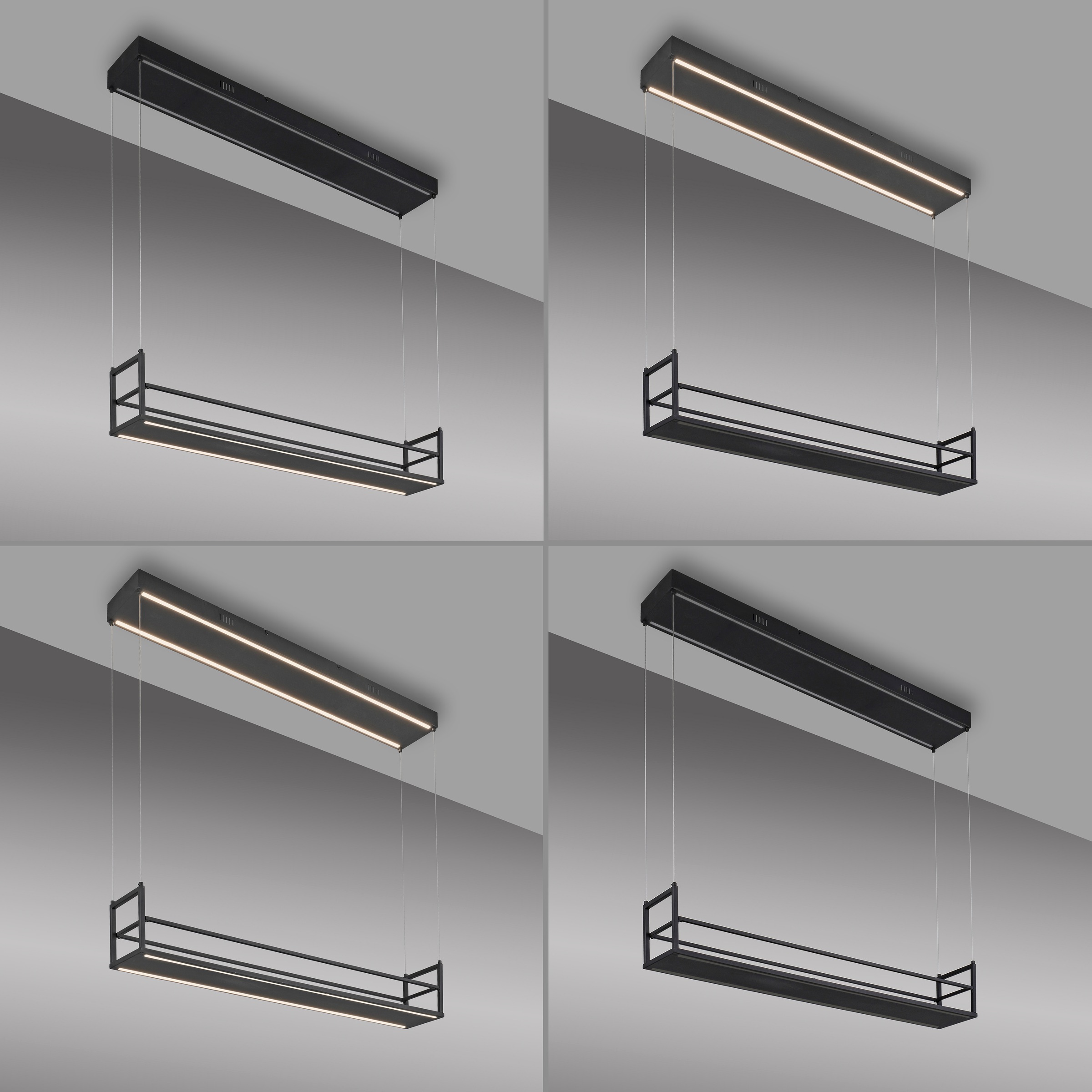 JUST LIGHT LED Deckenleuchte »SONTURA« LED-Board 1 Stk. Warmweiß Getrennt schaltbar, Memoryfunktion