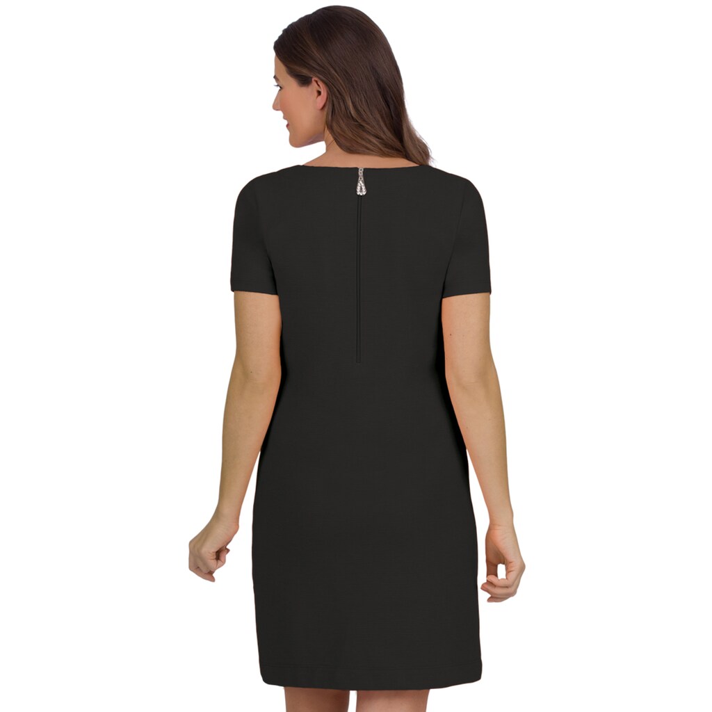 Trigema Jerseykleid »TRIGEMA Halbarm Kleid mit Kristallsteinen«, (1 tlg.)