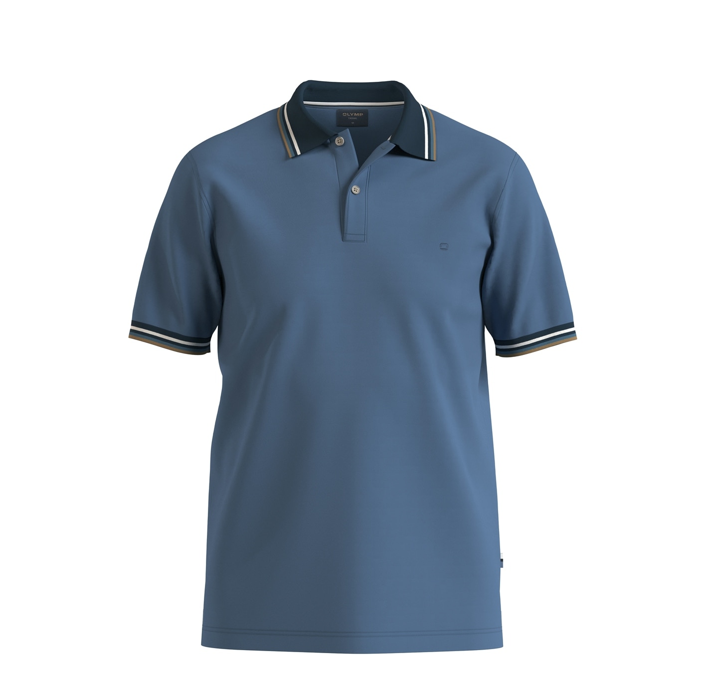 OLYMP Poloshirt »Casual« farbliche Kontrast-Details