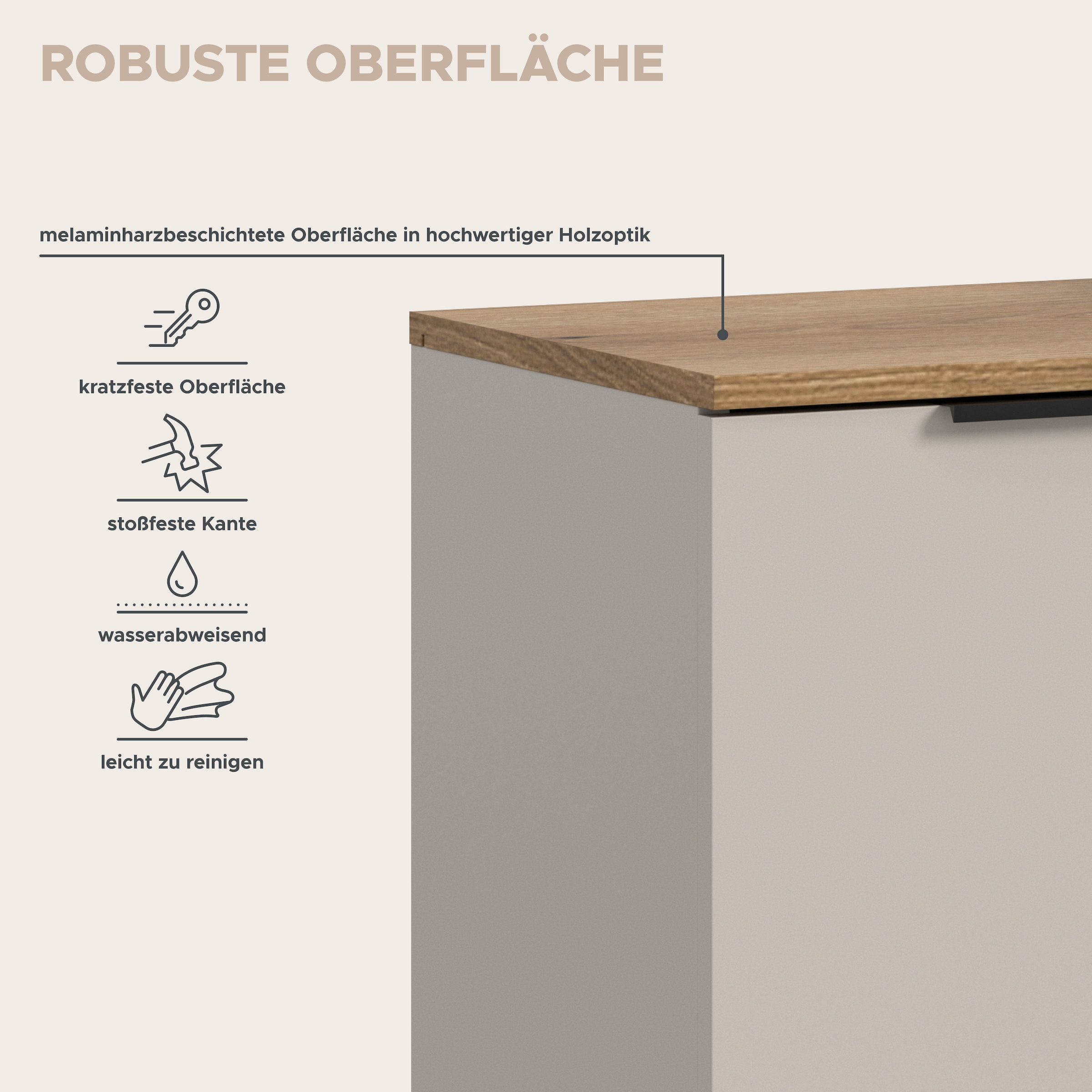 Home affaire Kommode »EDIL, Breite 80 cm, 2 Türen, 1 Schubkasten, 1 Einlegeboden, 3 Fächer« Garderobenschrank, Schuhschrank, Schuhkommode, Sideboard, Anrichte