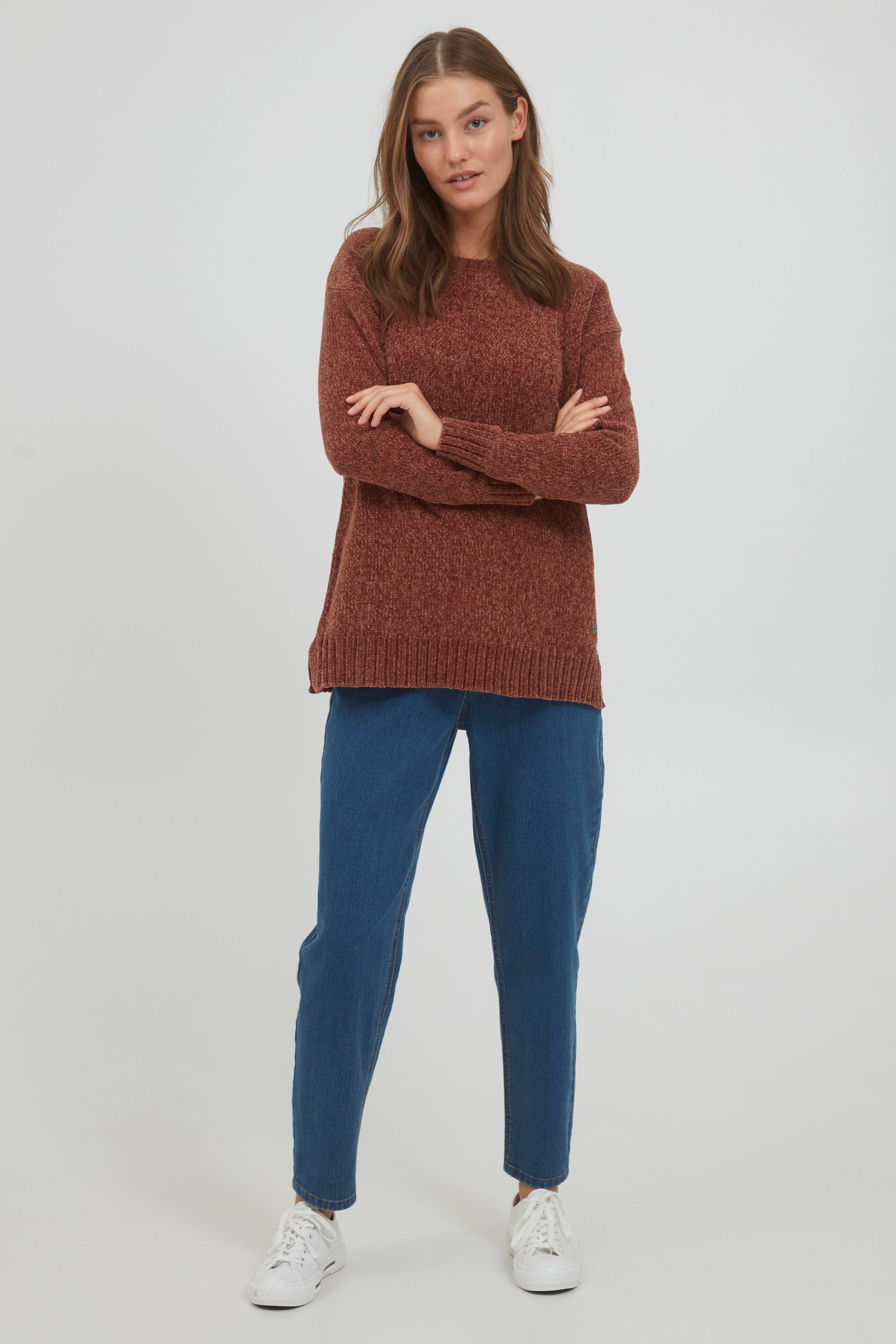OXMO Strickfleece-Pullover »Strickpullover OXElvina«