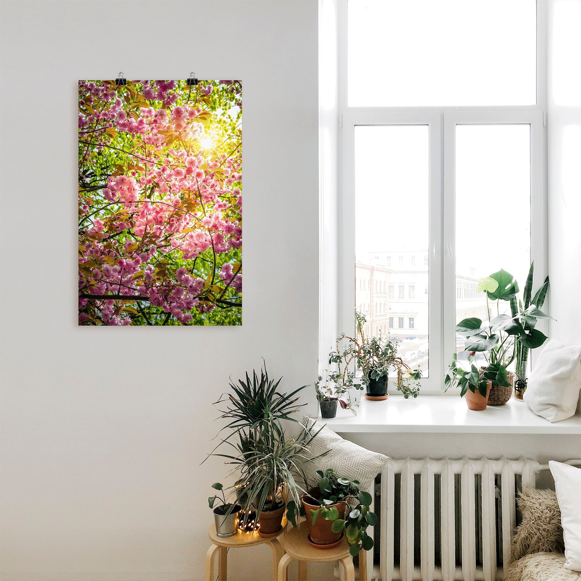 Artland Poster »Japanische Kirschblüte«, Vier Jahreszeiten, (1 St.), als Alubild, Leinwandbild, Wandaufkleber oder Poster in versch. Größen