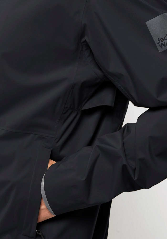 Jack Wolfskin Fahrradjacke »BIKE COMMUTE 2.5L JKT M«, mit Kapuze