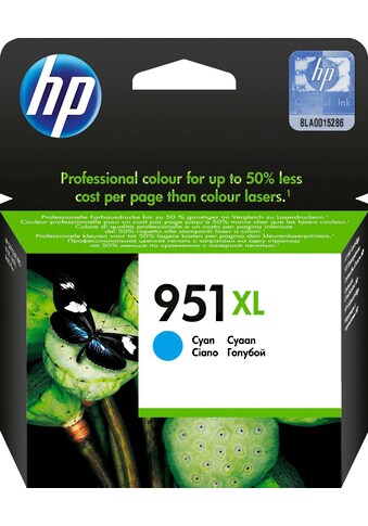 HP Tintenpatrone »951XL«, (1 St.), original Druckerpatrone 951 cyan XL kaufen