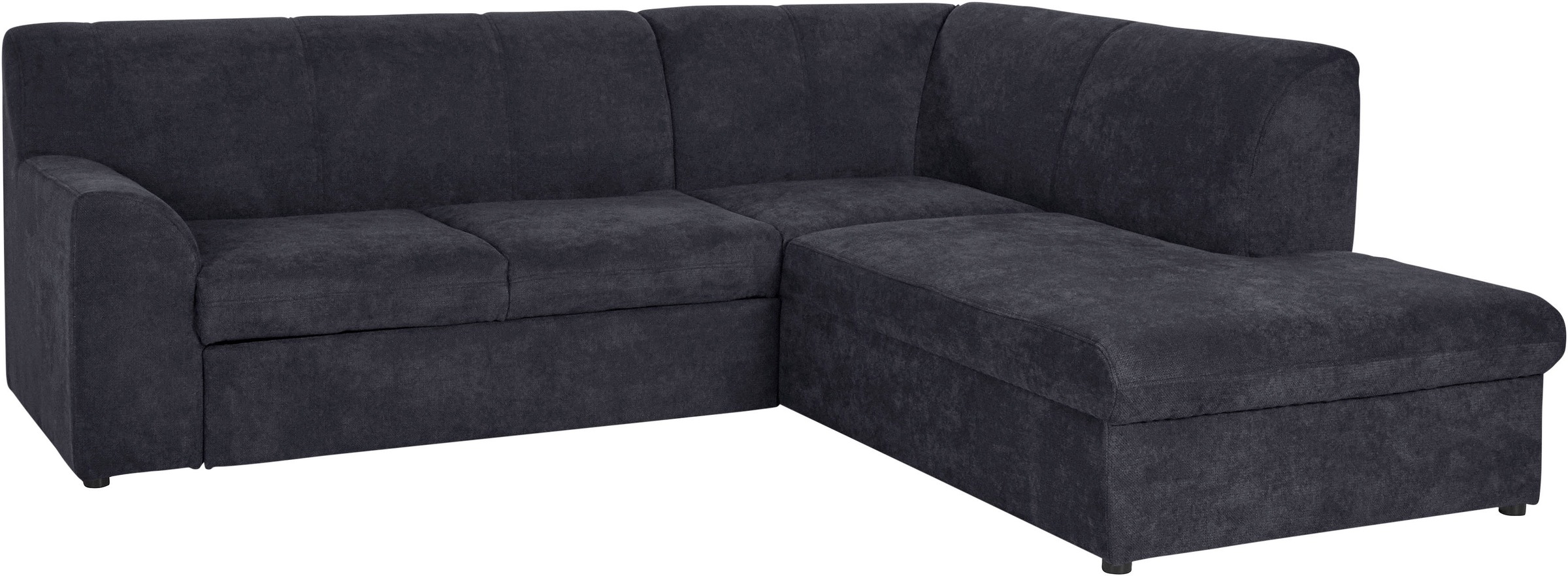 DOMO collection Ecksofa »Topper zeitlos elegant, kompakte Stellmaße, OTTOs Choice, L-Form« mit Ottomane, wahlweise mit Schlaffunktion