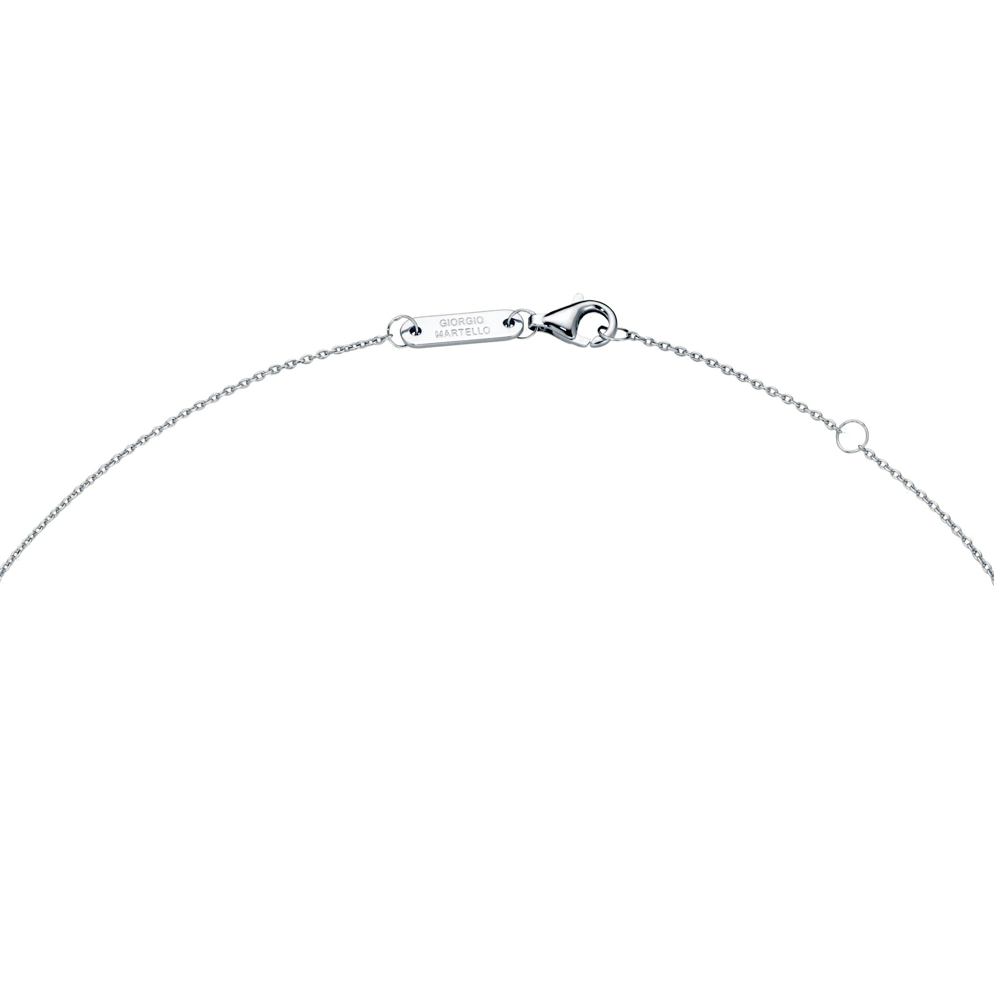 GIORGIO MARTELLO MILANO Collier »Collier Mittelteil U-förmig mit Zirkonia, Silber 925«