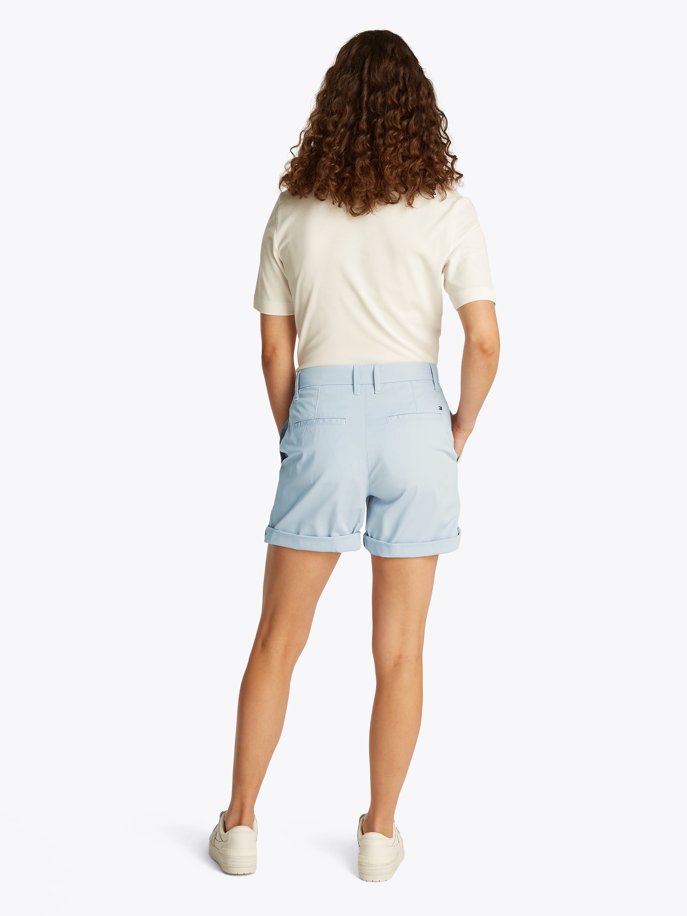 Tommy Hilfiger Chinoshorts »CO BLEND GMD CHINO SHORT«, mit Umschlagsaum