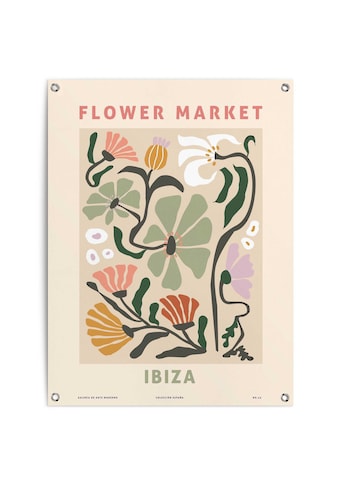 Poster »Flower Market«, Outdoor für Garten oder Balkon