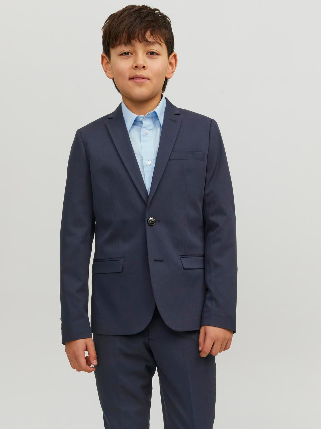 Jack & Jones Junior Sakko »JPRSOLAR stylisch, elastisch, pflegeleicht« unifarben, modisch, slim fit, Reverskragen