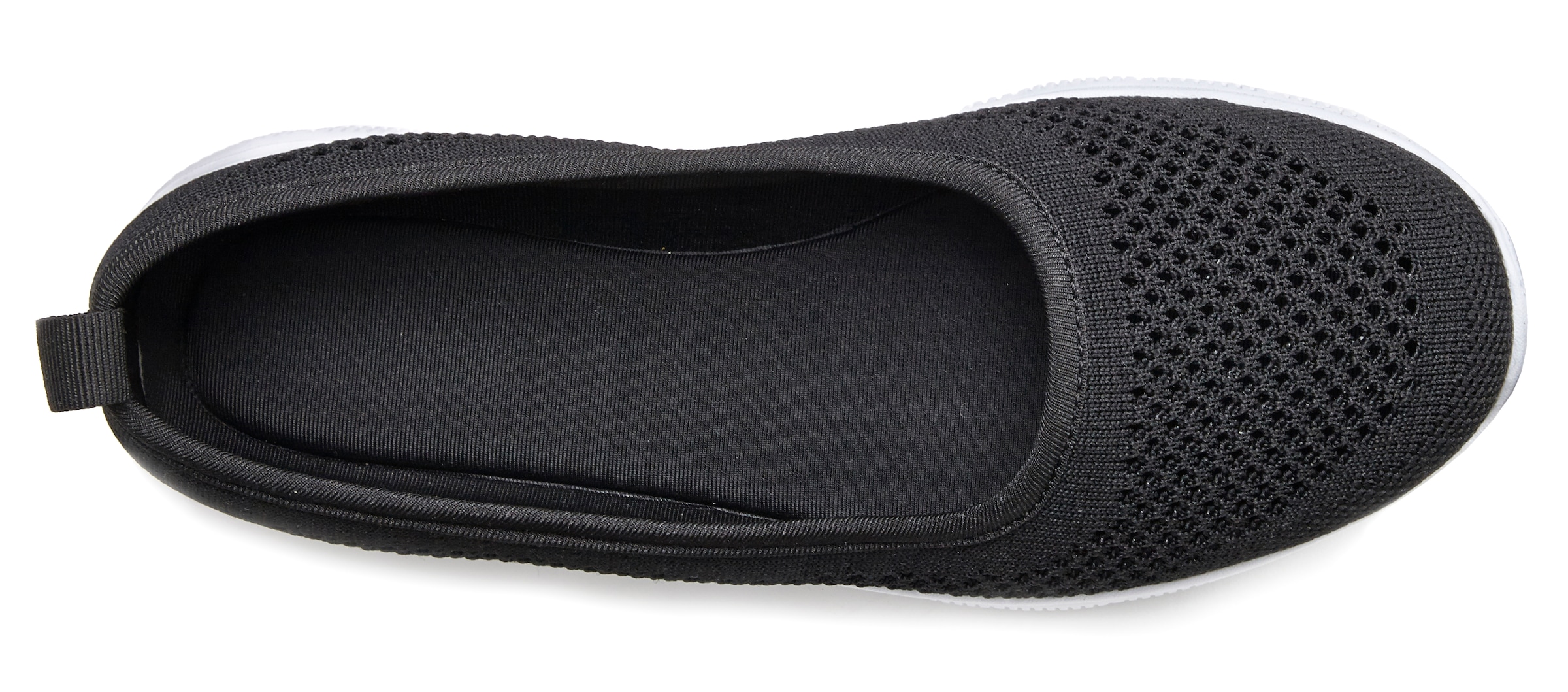 LASCANA Sneaker Ballerinas, ultraleichter Slipper,Freizeitschuh aus Mesh, weicher Innensohle VEGAN