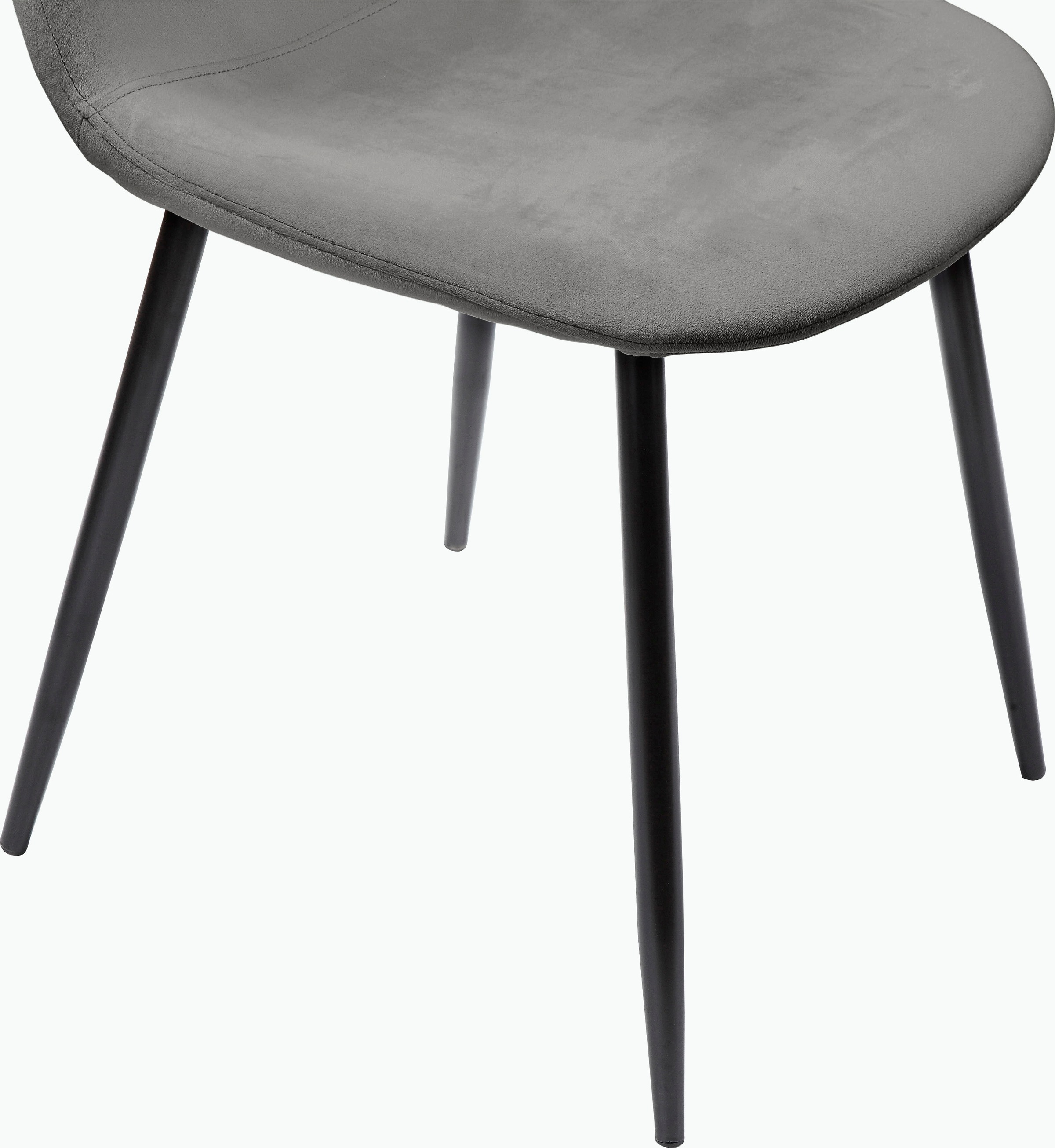 Leonique Essgruppe »Eadwine, TOPSELLER! Tisch plus 4 Stühle, Sitzgruppe«, (Set, 5 tlg., Esstisch plus 4 Esszimmerstühle), bestehend aus Esstisch 160 cm und 4 Esszimmerstühlen, Polsterstühlen