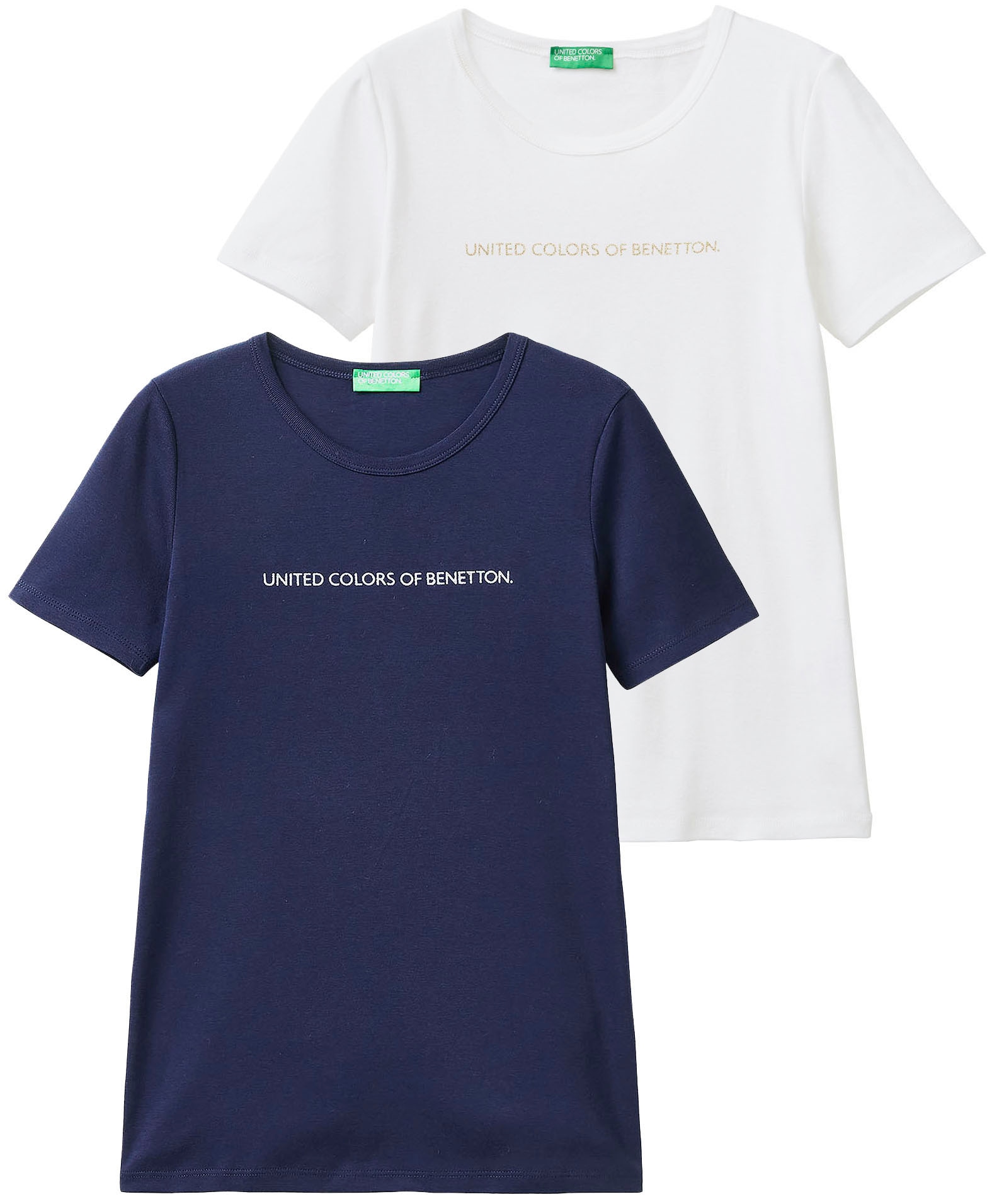 United Colors of Benetton T-Shirt, (Set, 2 tlg., 2), unsere Bestseller im  Doppelpack bei ♕