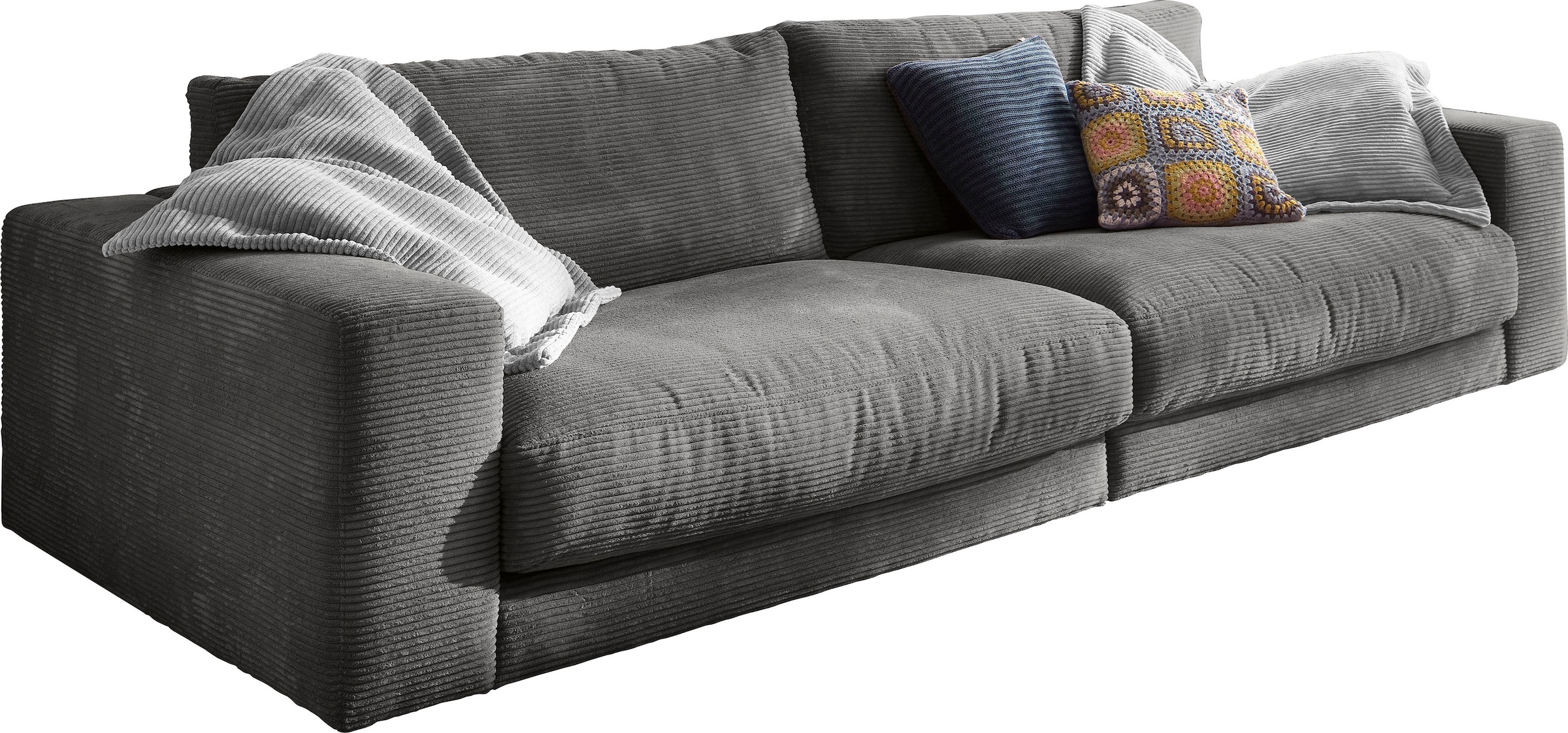 3C Candy Big-Sofa »Enisa, legere Polsterung B/T/H: 290/127/85 cm«, Zeitloses und stylisches Loungemöbel, in Fein- und Breitcord