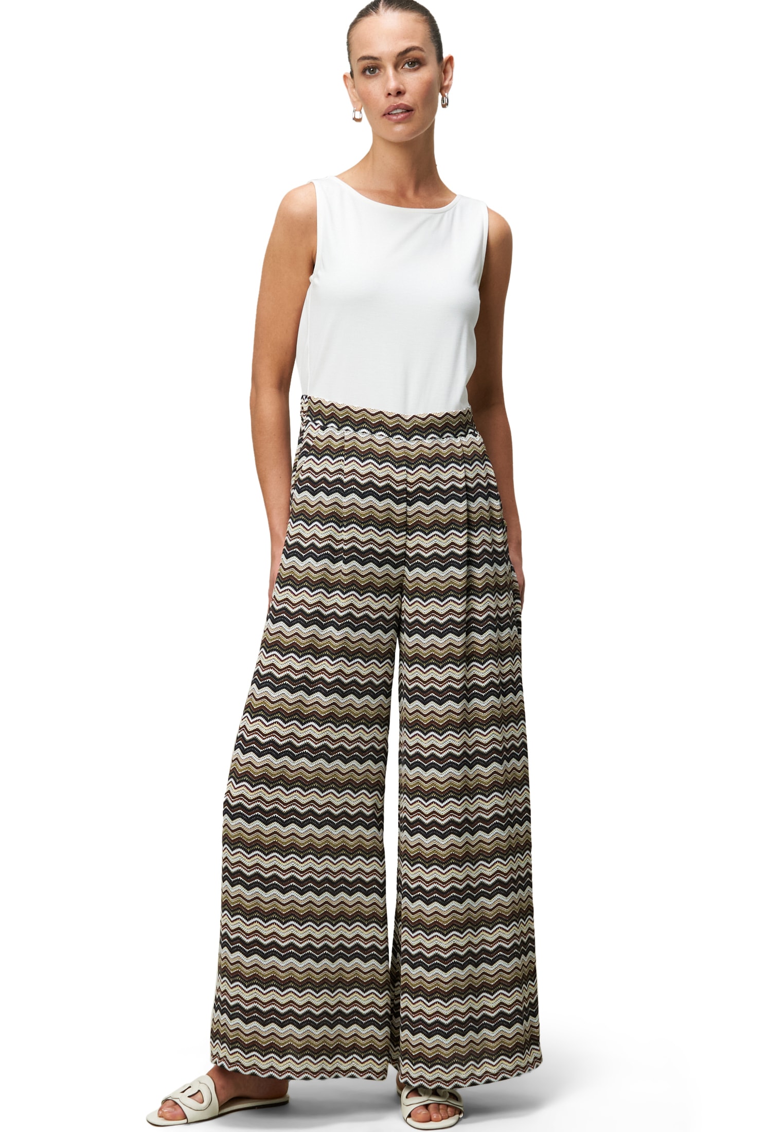 Zero Jumpsuit »Jumpsuit 2-in-1 Look Zickzackmuster«