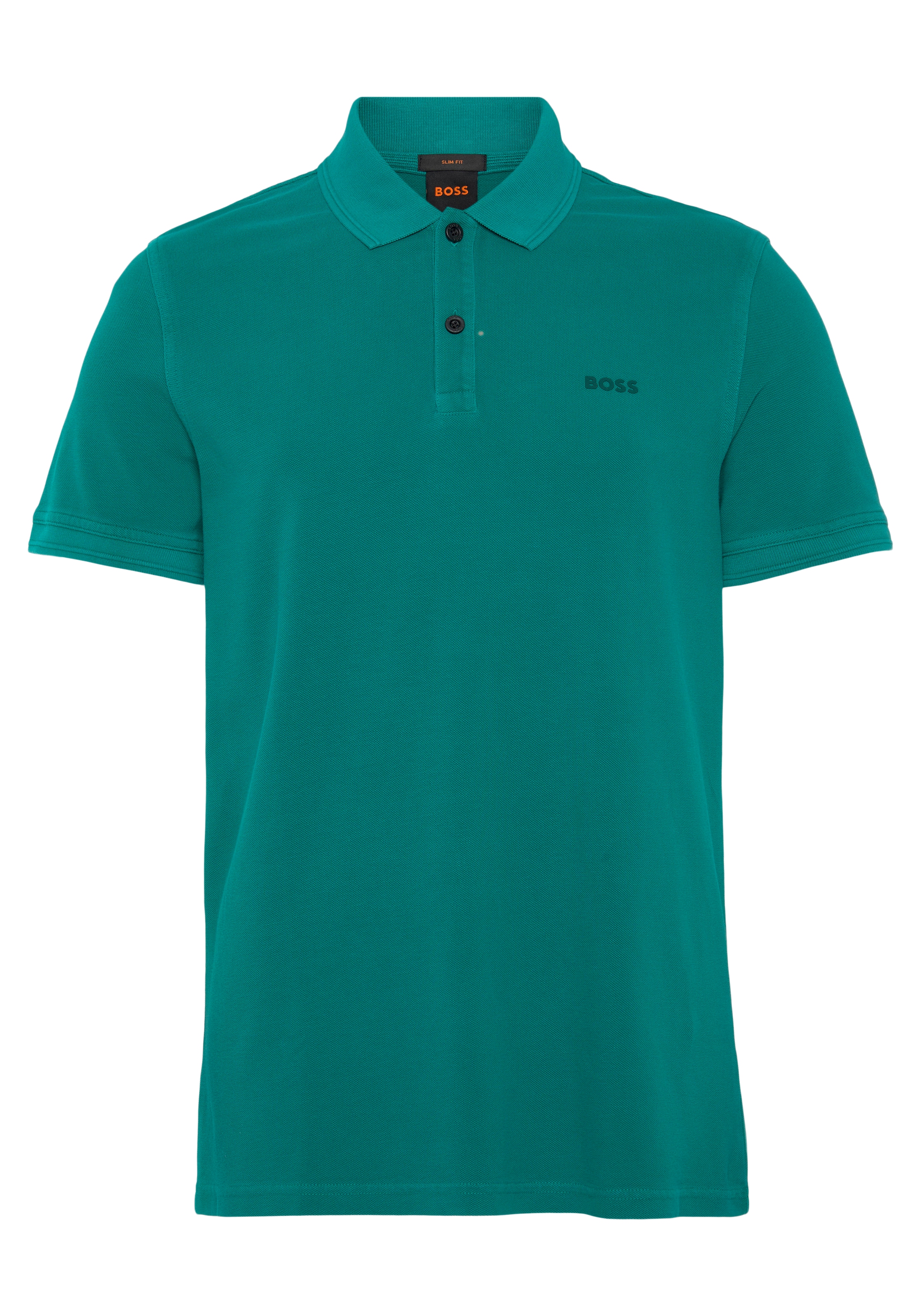 BOSS ORANGE Poloshirt »Prime 01«, der auf mit dezentem ♕ Logoschriftzug Brust 10203439 bei