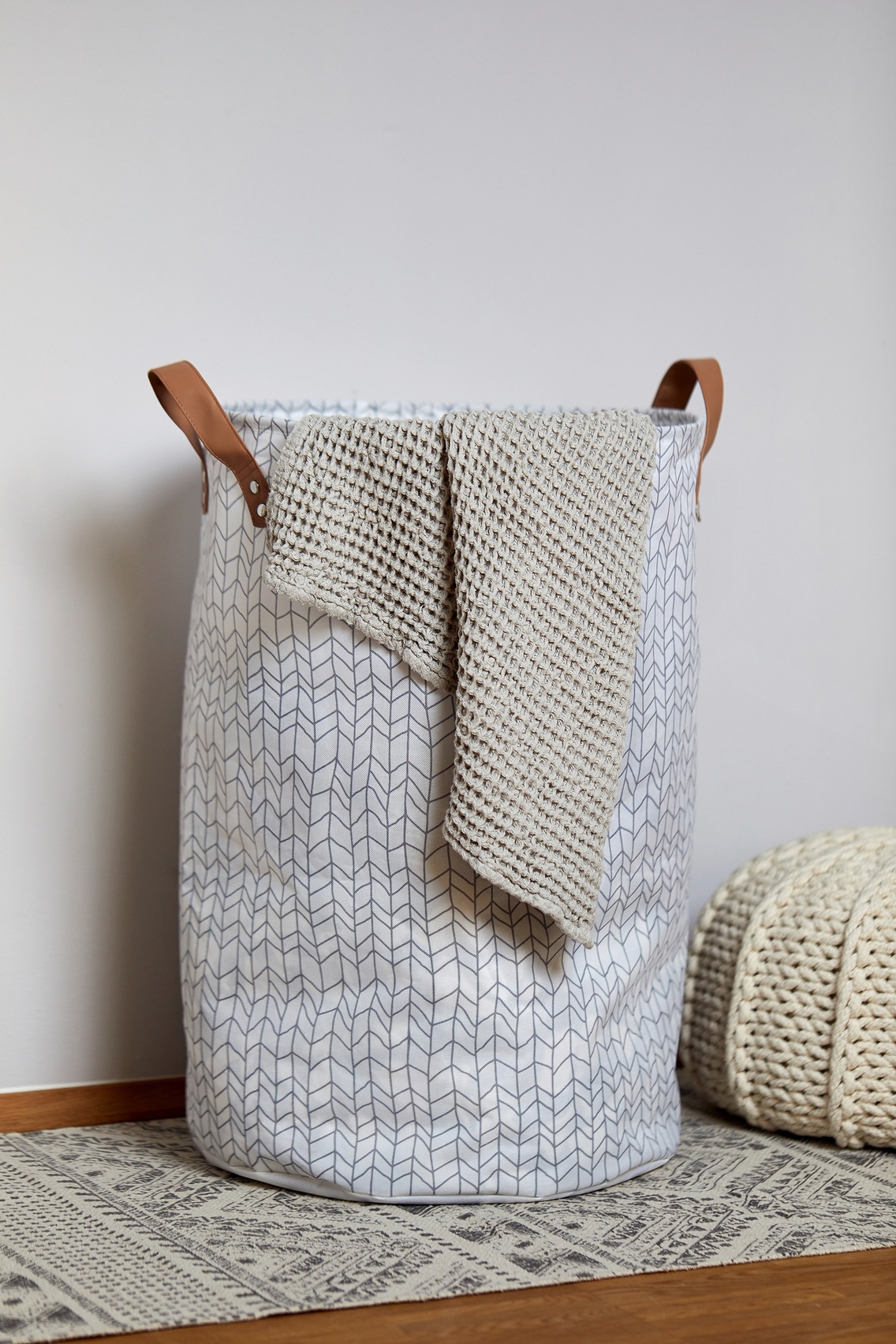 WENKO Wäschetasche »Geo«, ØxH: 40x60 cm, 75 Liter
