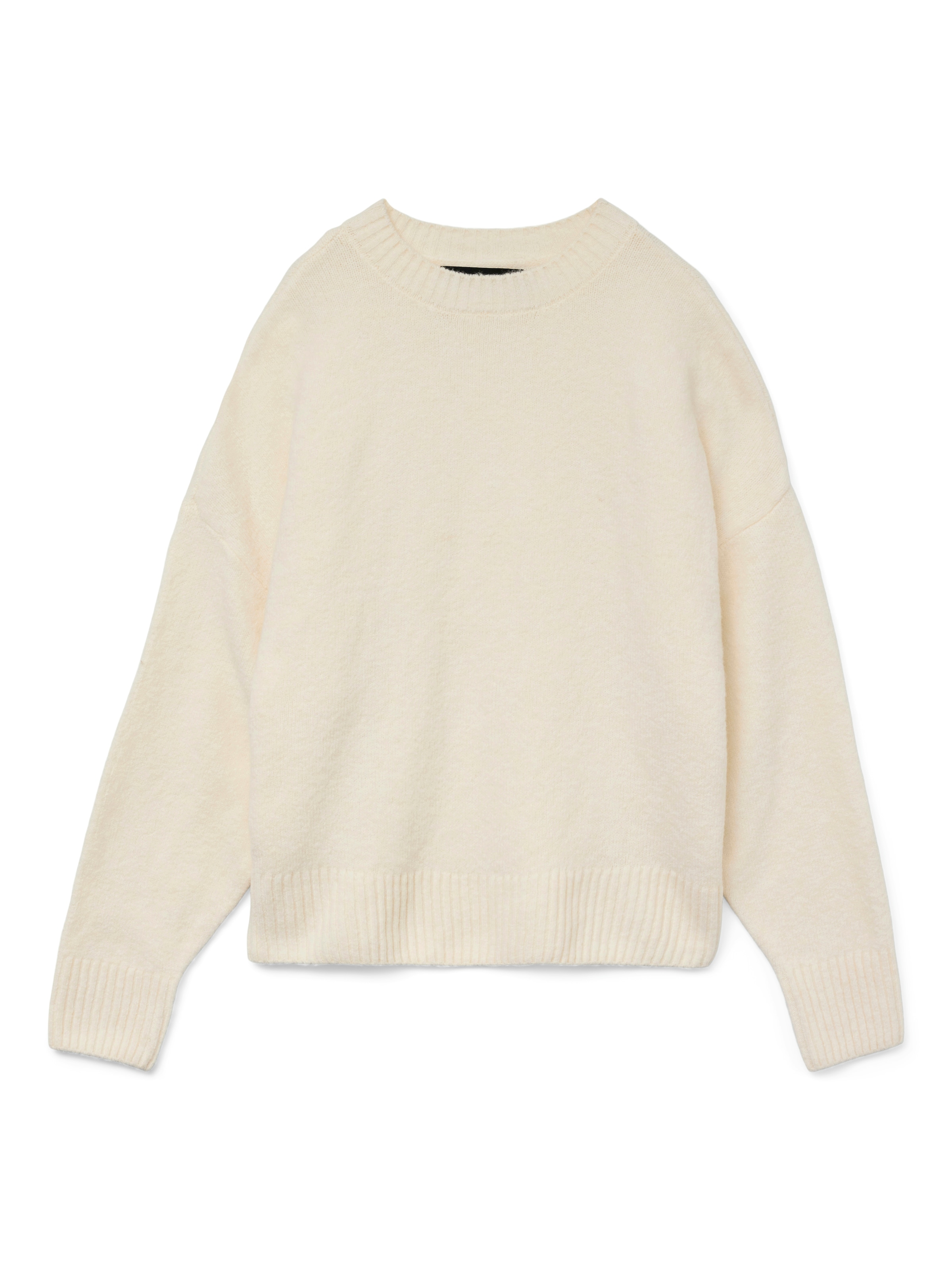 Vero Moda Strickpullover »VMBOOM LS O-NECK PULLOVER GA NOOS« Materialmix, loose fit