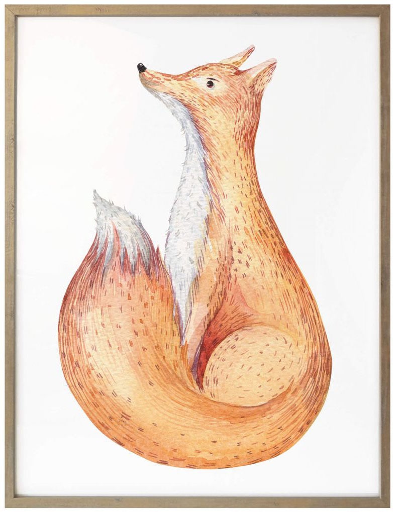 Wall-Art Poster »Waldtiere Fuchs«, Tiere, auf Wandposter Raten Wandbild, Bild, (1 St.), Poster, kaufen