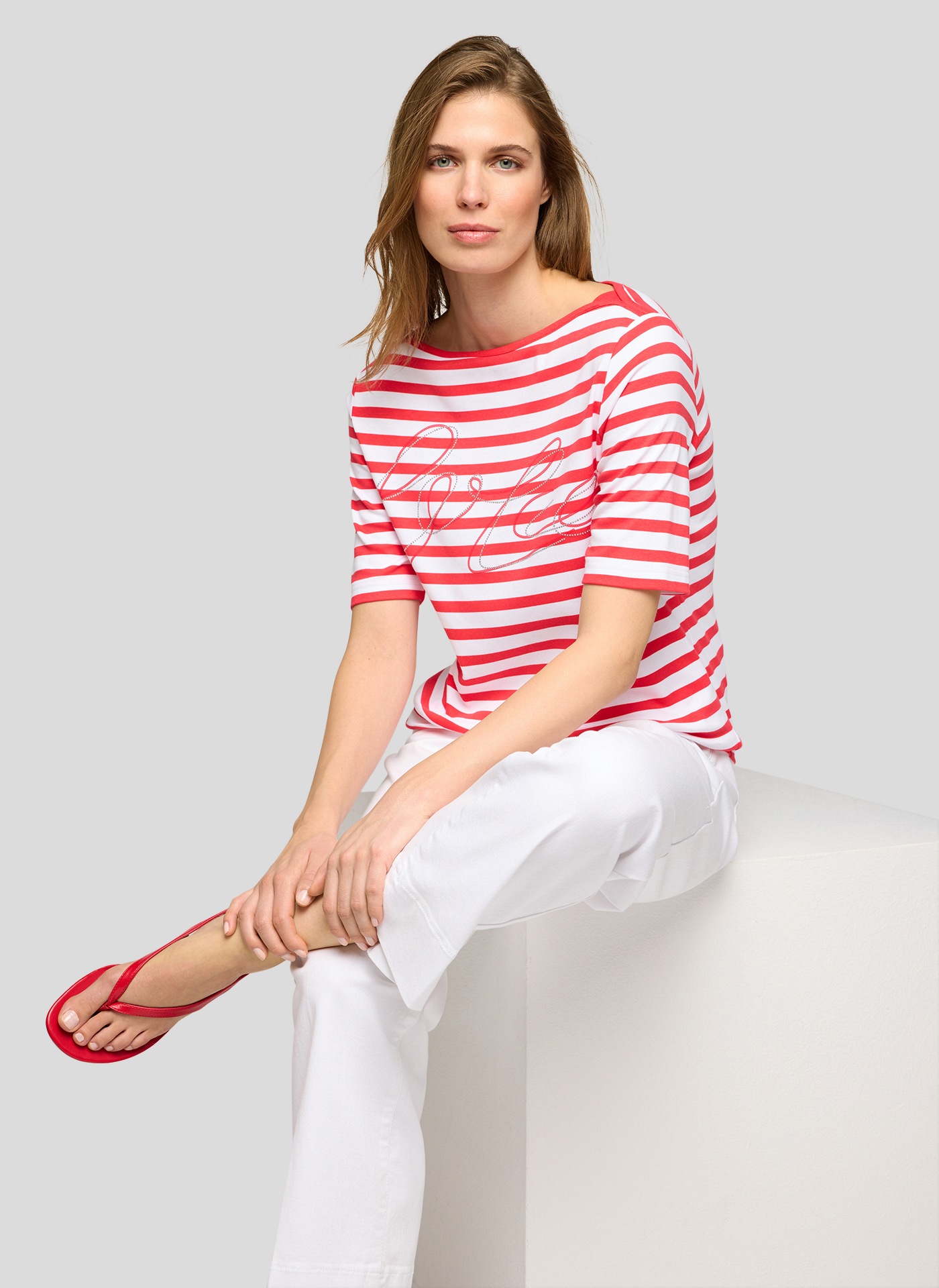 Rabe T-Shirt mit Schriftzug