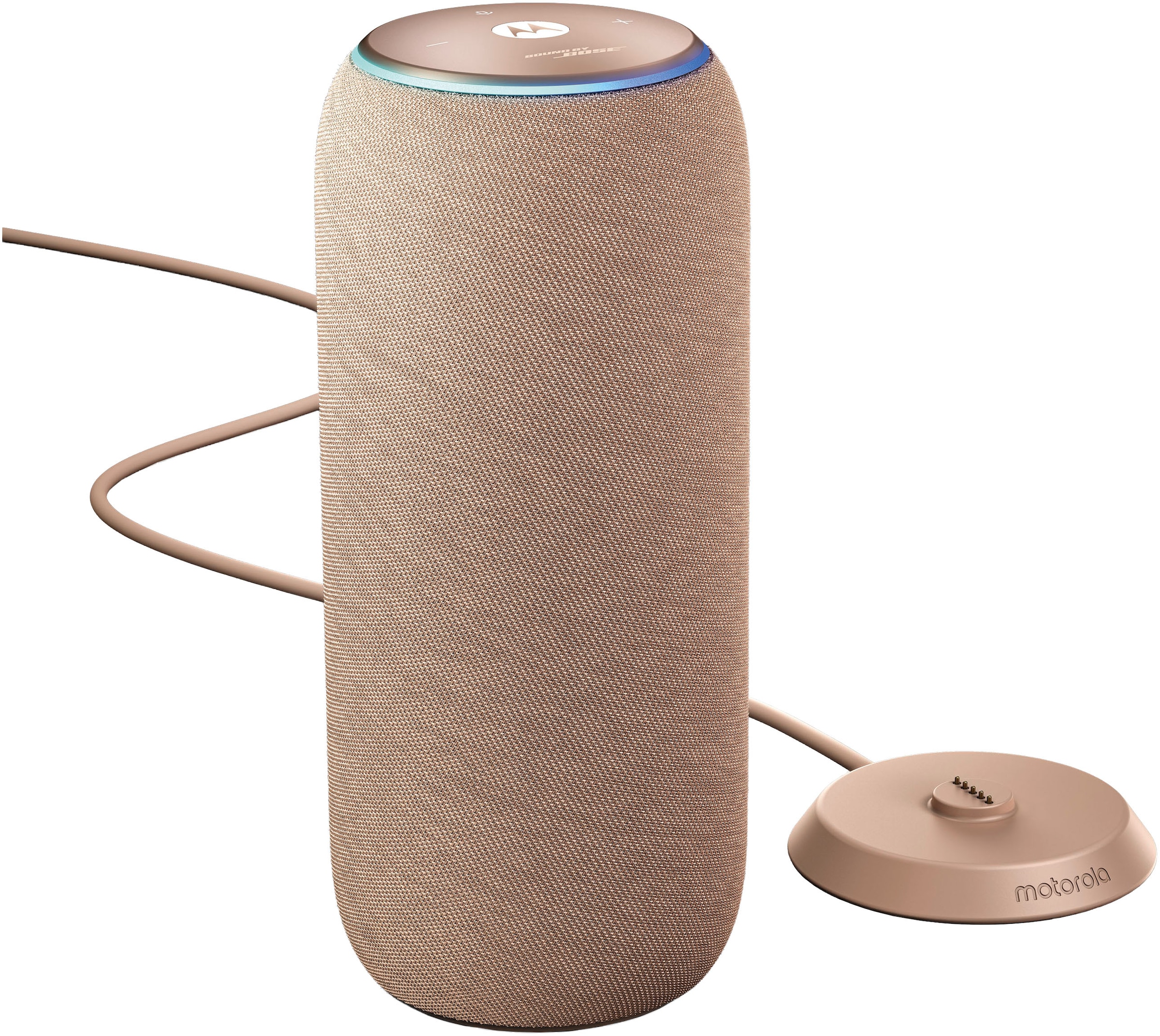 Motorola, Bluetooth-Lautsprecher »moto sound flow« Stereo (Bluetooth WLAN (WiFi) App-Steuerung Beleuchtungseffekte Kabellos Mikrofon Multiroom 30 W), 