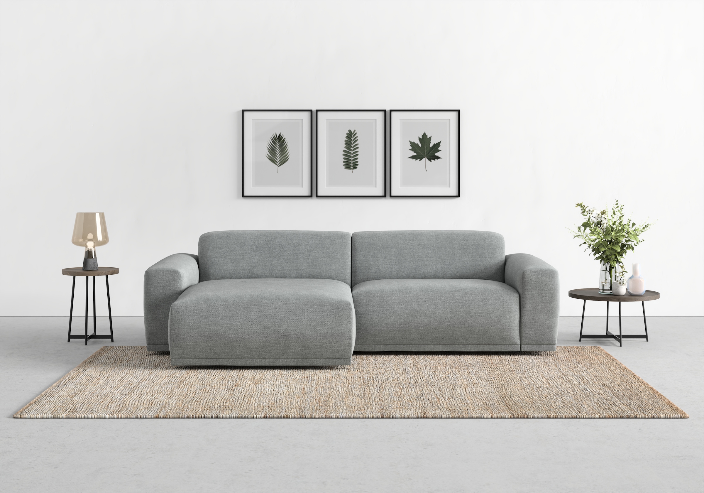 TRENDMANUFAKTUR Ecksofa »Braga, mit hochwertigem Kaltschaum, L-Form, in Cord...