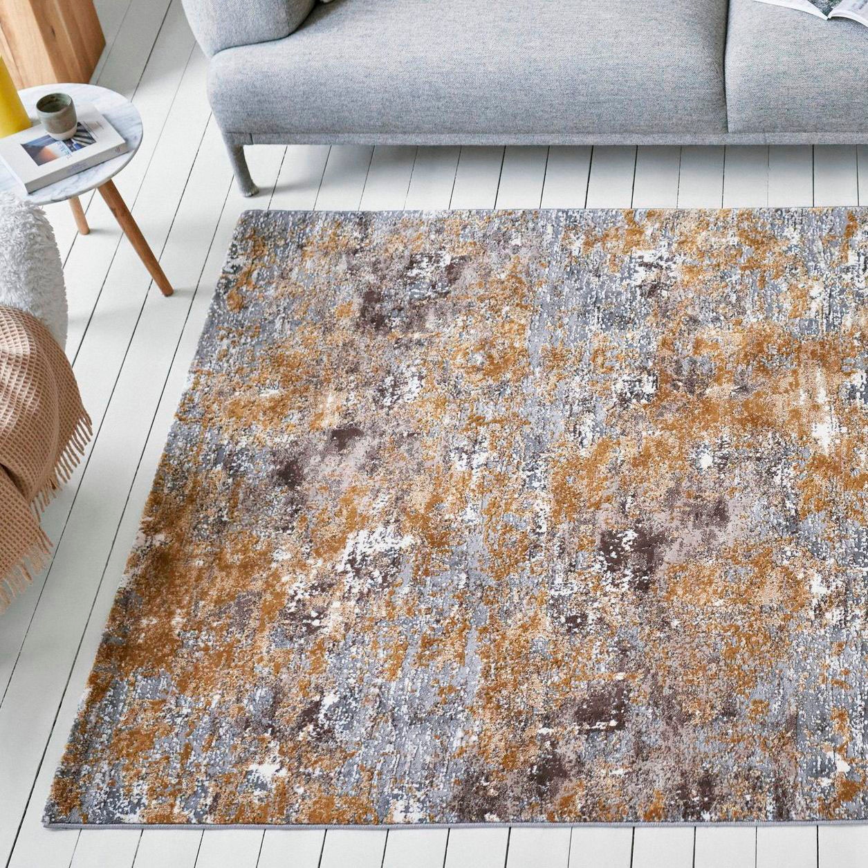 Esprit Teppich »Vintage Feels,  ESP-23678«, rechteckig, 12 mm Höhe, dichter Kurzflor, Hoch Tief Struktur, Wohnzimmer