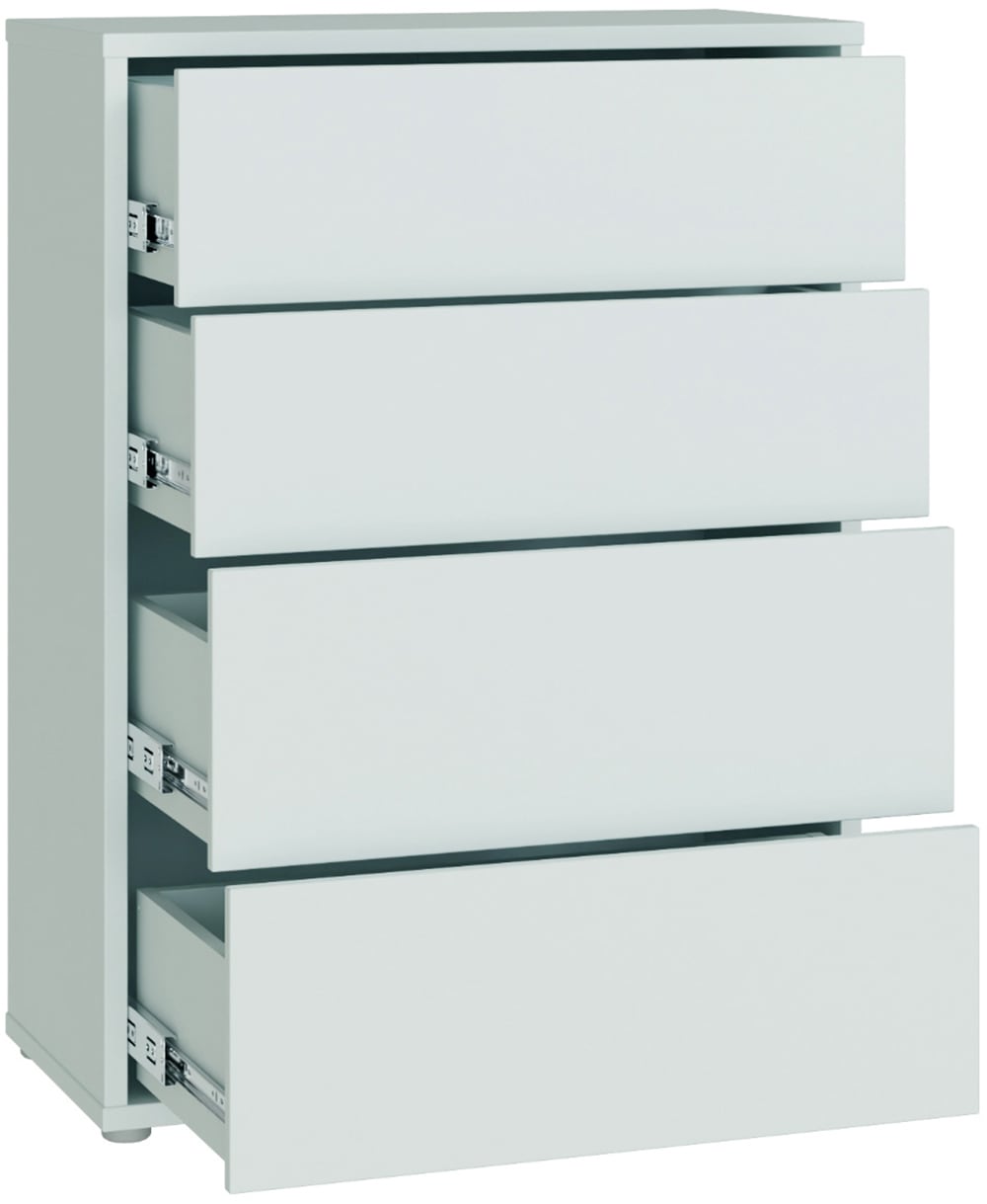 FORTE Kommode »Alice Springs, Kommode 4 Schubkästen B/H/T 74,5/99,1/34,9 cm« Schubkästen mit Vollauszug, Grifflos, Push to open