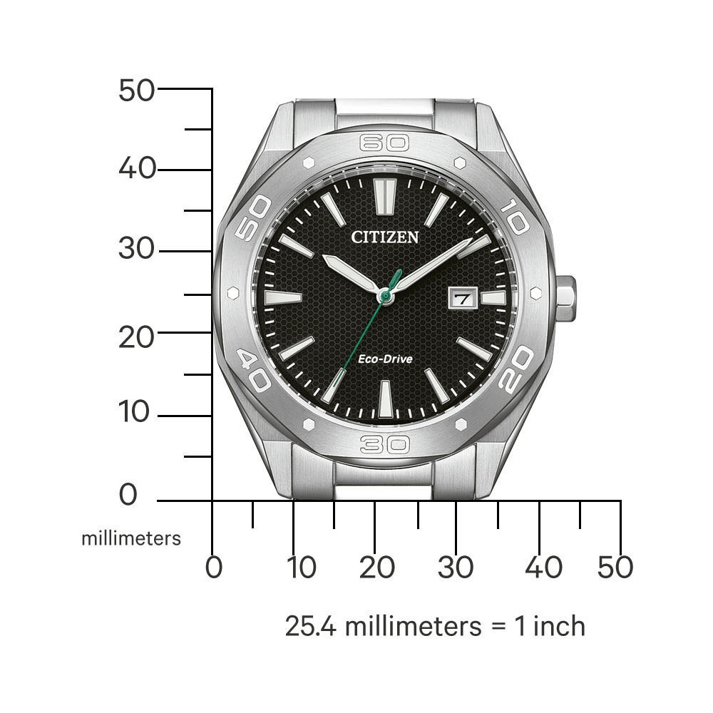 Citizen Solaruhr Armbanduhr, Herrenuhr, Edelstahlarmband, analog, Datum, Eco-Drive