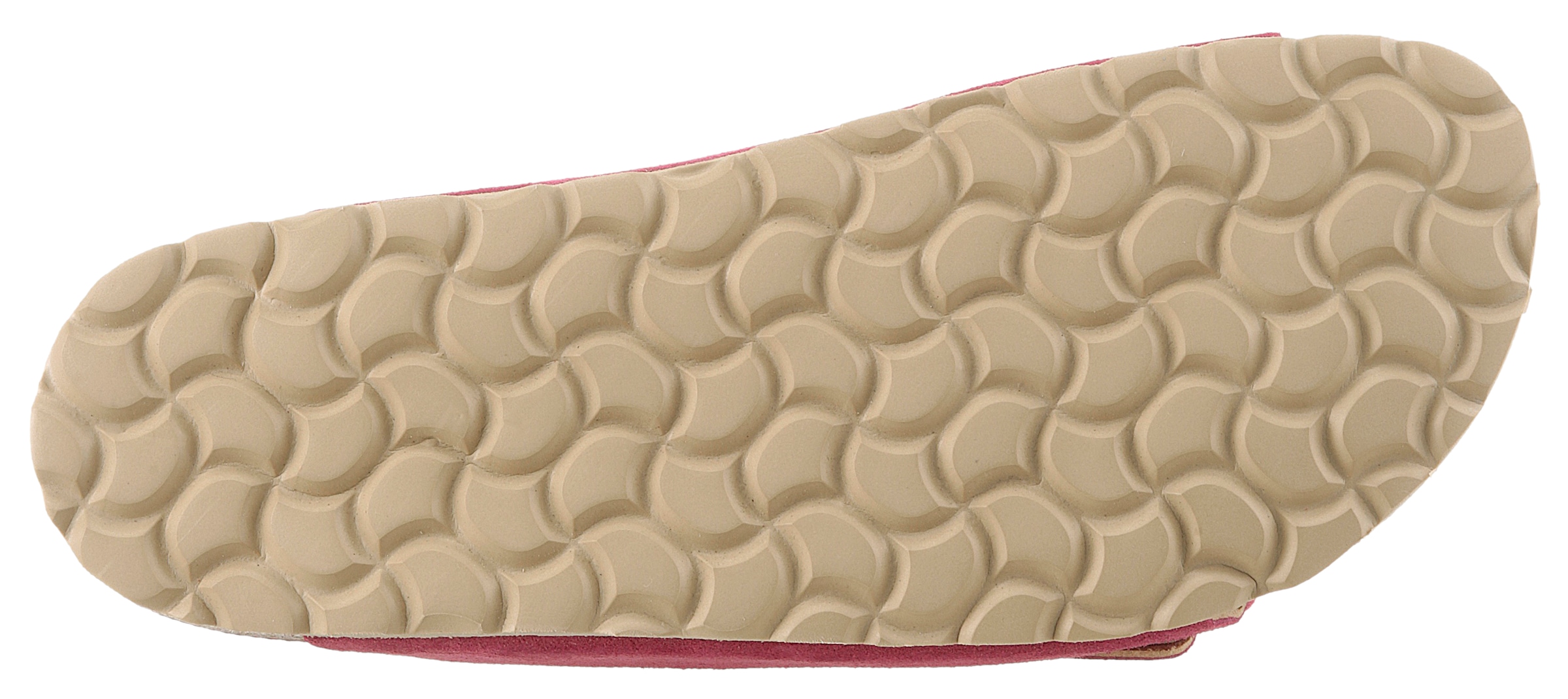 VERBENAS Pantolette »Randell Velour«, Sommerschuh, Schlappen, Hausschuh, Urlaubschuh mit Softfußbett