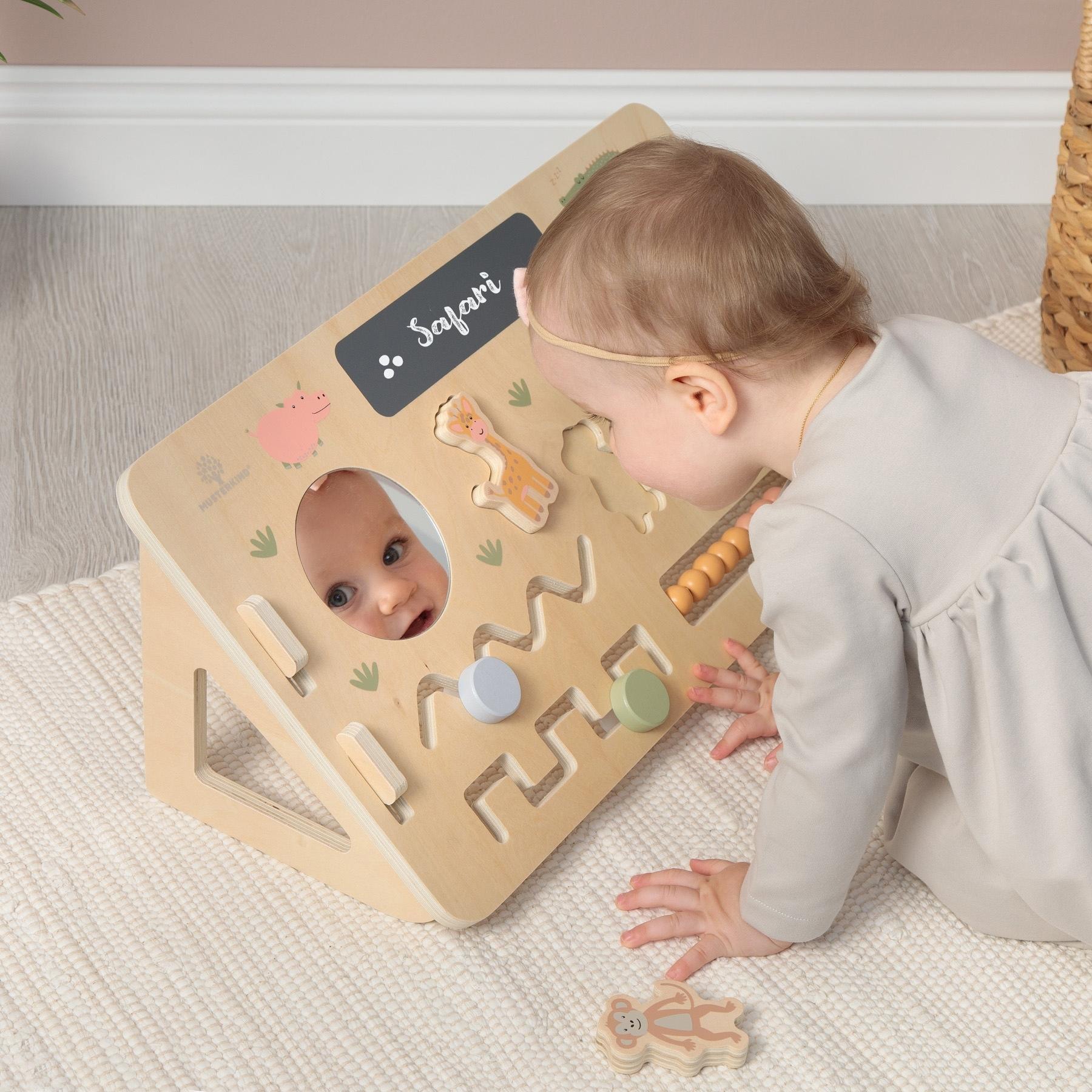 MUSTERKIND® Motorikbrett »Motorik-Board Abelia, Safari«, aus Holz