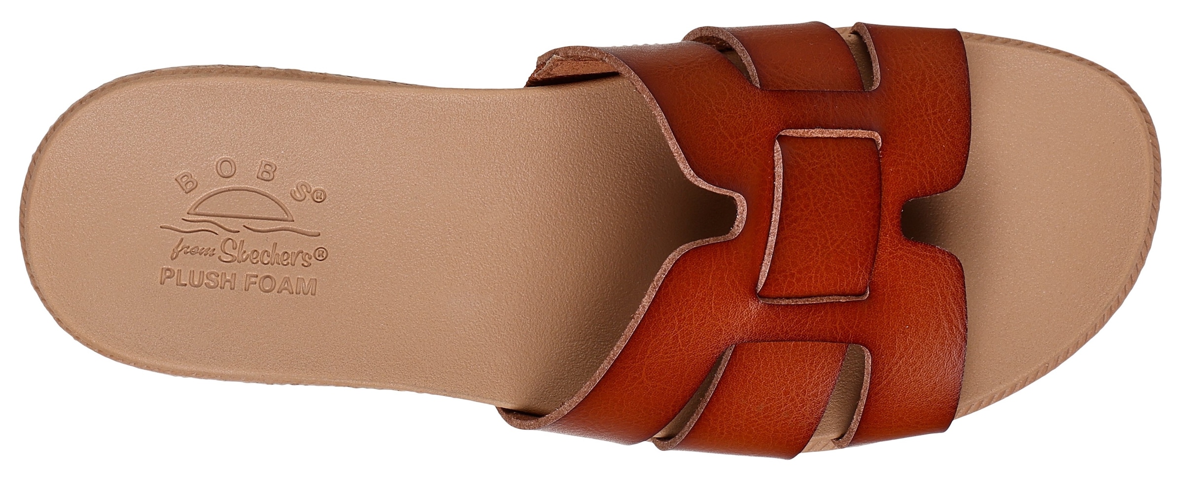 Skechers Pantolette »DESERT KISS LOW-PEAK LOOK«, Flats, Sandale mit Fußbett