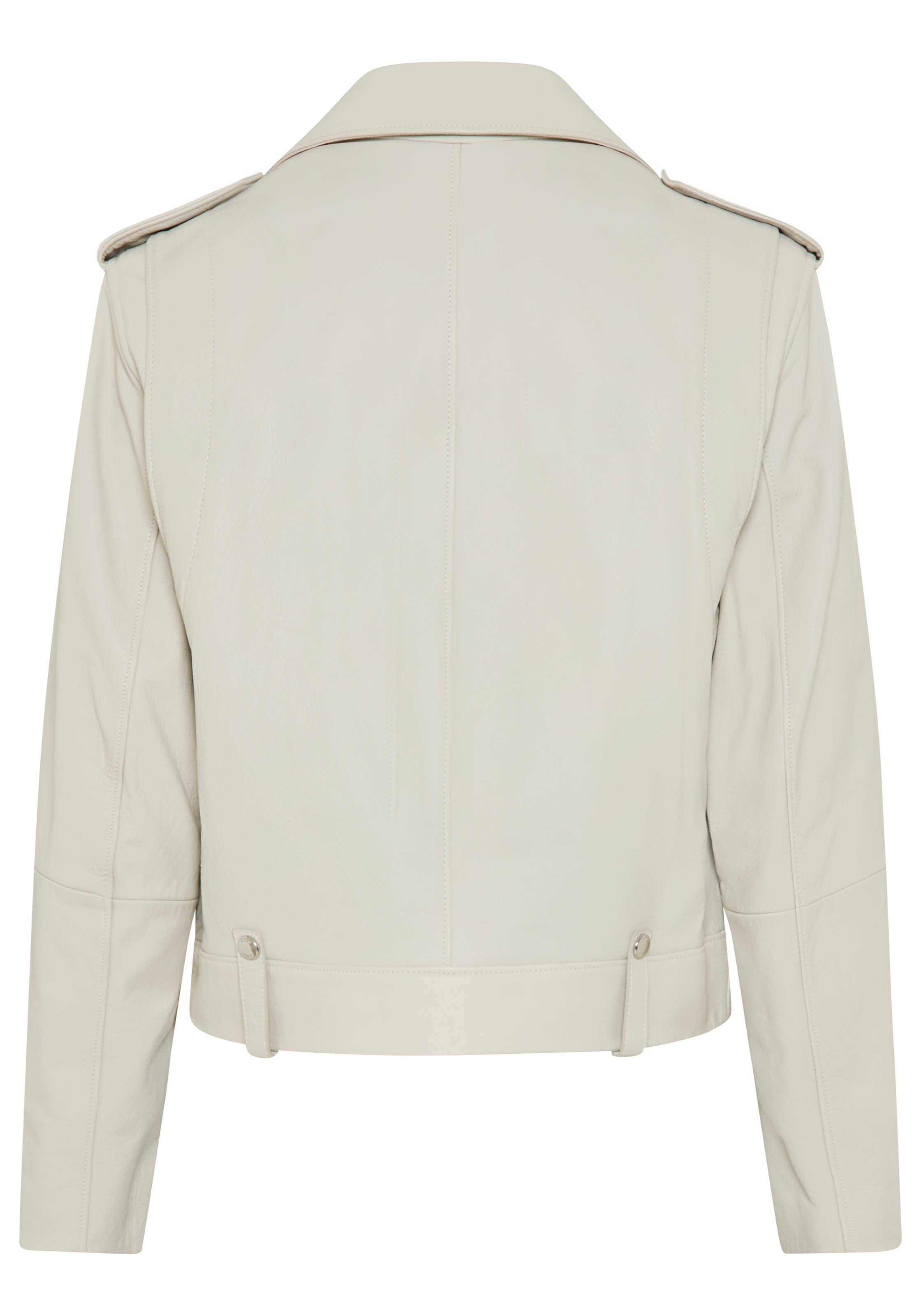 BOSS ORANGE Lederjacke »Sandy Premium Damenmode« mit genarbter Struktur