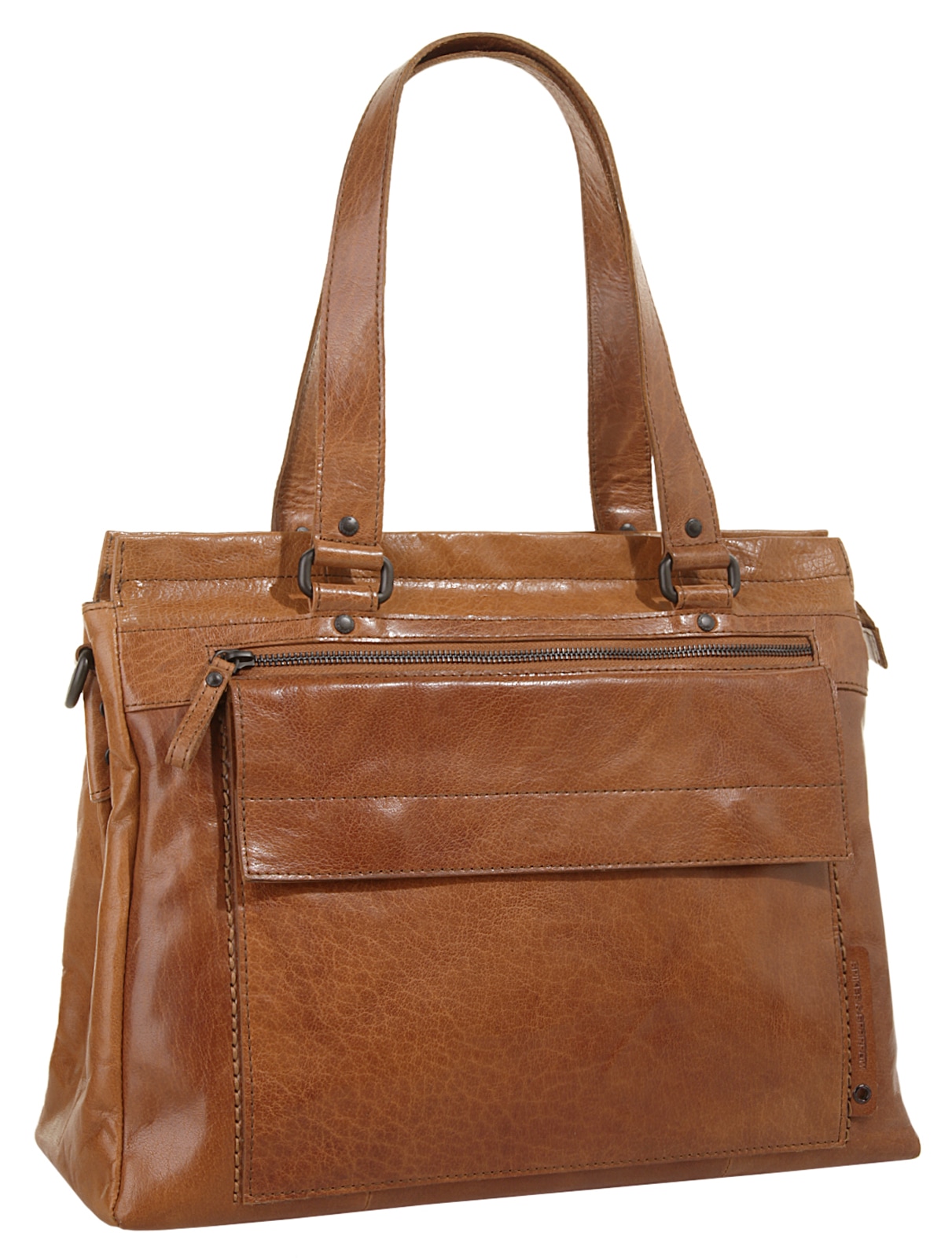 Spikes & Sparrow Shopper »LAPTOP SHOULDERBAG«, echt Leder